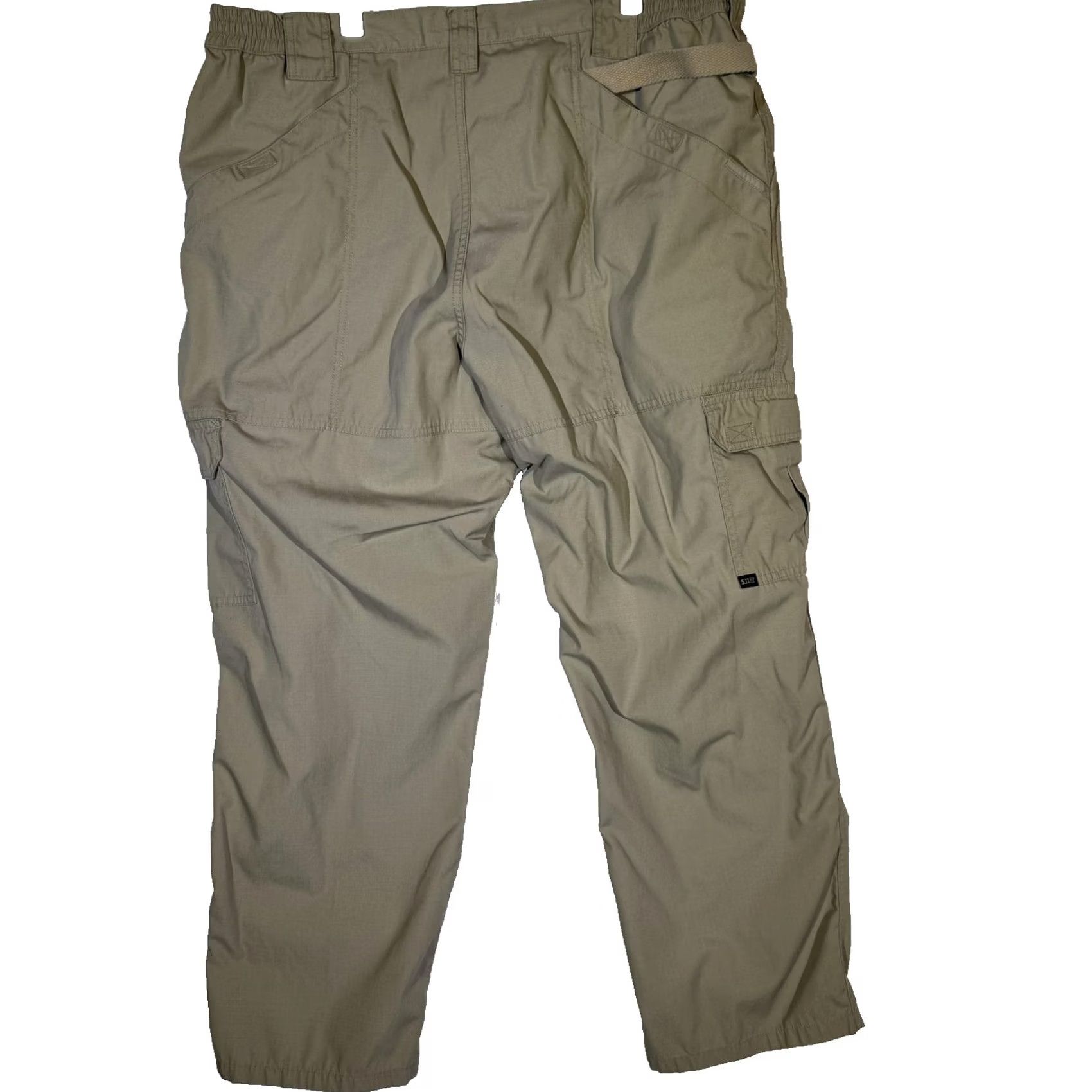 Vintage 5.11 Tactical Pants Mens 42x30 Khaki Ripstop Cargo Elastic Waist CCW D-Ring Pants Mens 42 Khaki Cargo Pants Size US 42 / EU 58 - 2 Thumbnail