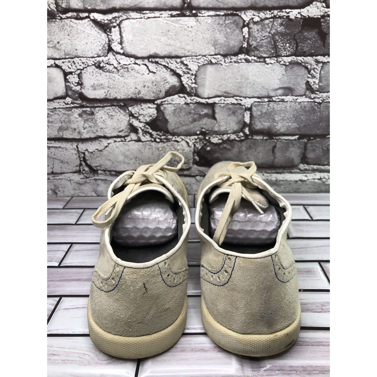Hush Puppies Hush Puppies Ivory Suede Leather Wingtip Casual Lace Up Shoe Size US 8.5 / EU 41-42 - 4 Thumbnail