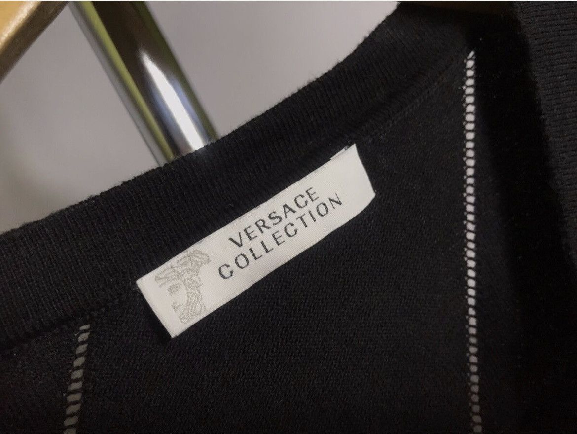 Versace Versace Jumper Black Designer Mens Cotton Sweater Size US L / EU 52-54 / 3 - 5 Thumbnail