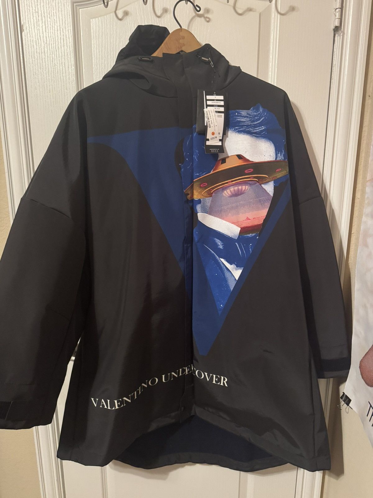 Undercover × Valentino Undercover x Valentino Black Hooded Coat Size 4 XL UFO Size US XL / EU 56 / 4 - 1 Thumbnail
