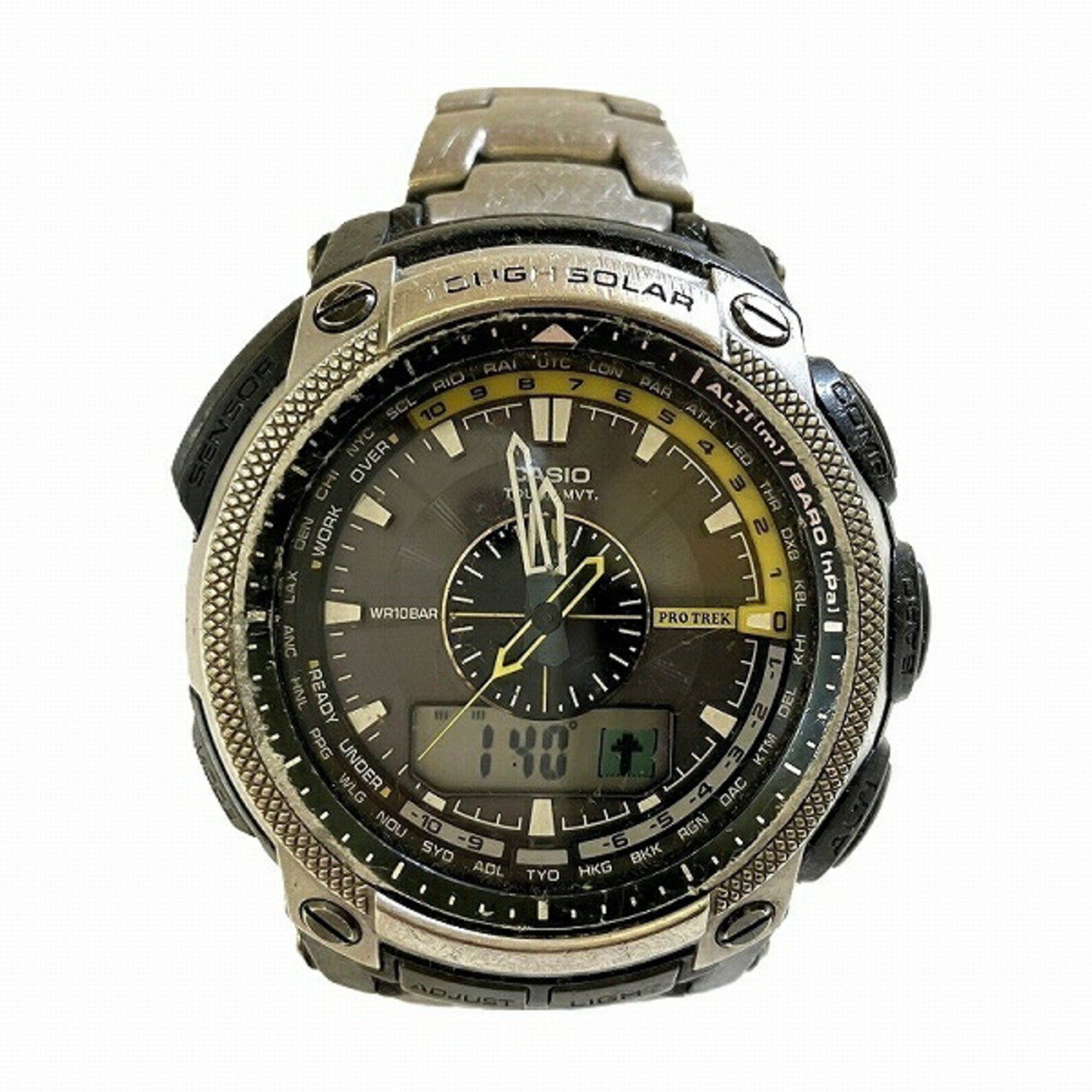 Casio Casio Pro Trek PRW5000T Solar Watch Men's Size ONE SIZE - 1 Thumbnail
