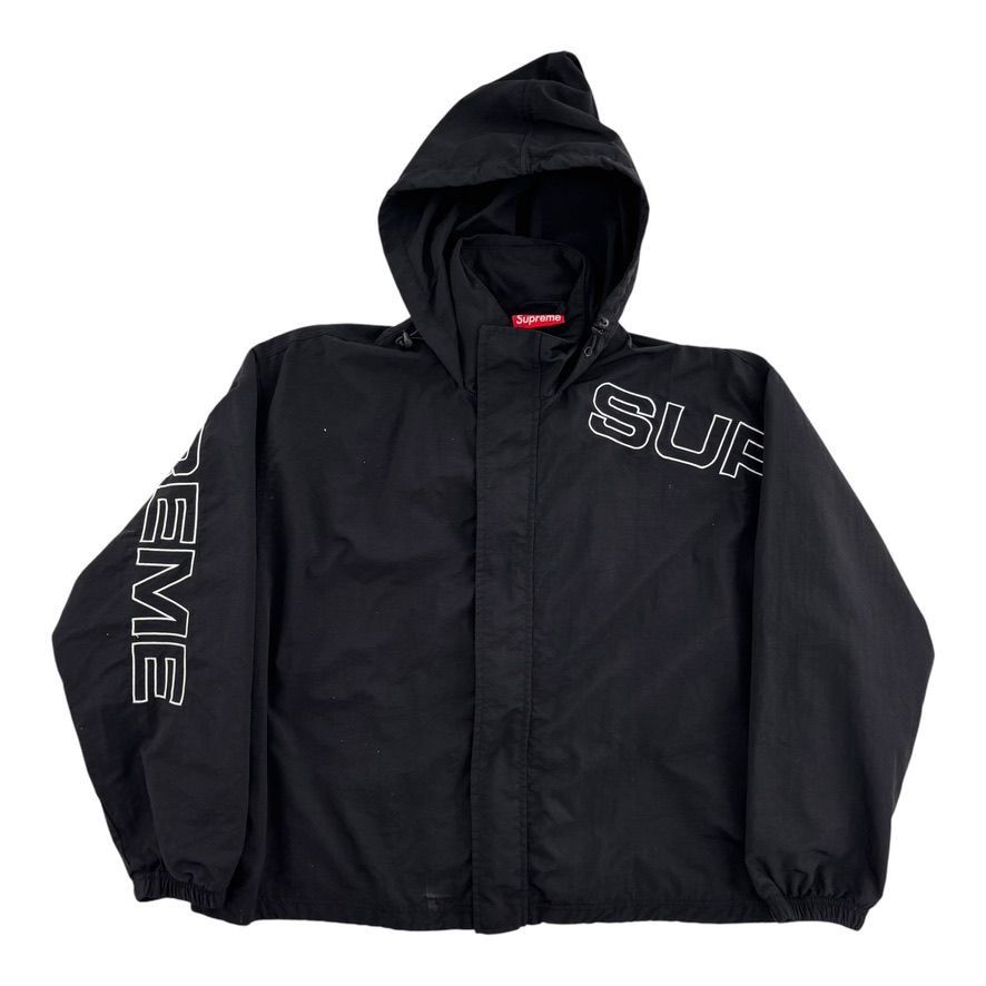 Supreme Spellout Embroidered Track Jacket (FW24) Black Size US M / EU 48-50 / 2 - 1 Thumbnail