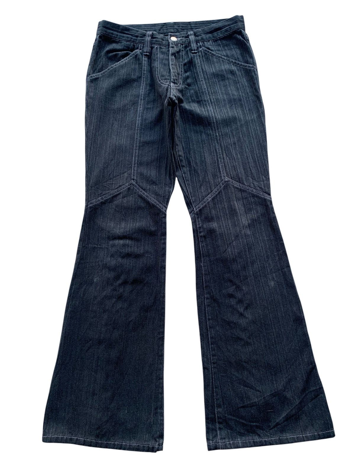 Tornado Mart TORNADO MART FLARE LACE UP PUNK KMRII STYLE RARE DENIM Size US 31 - 2 Thumbnail