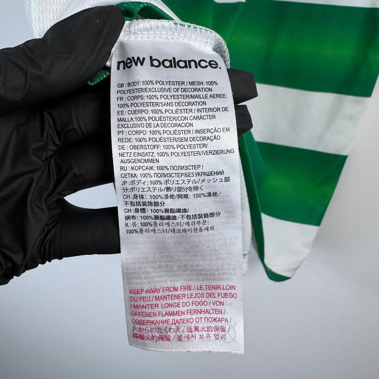 New Balance Celtic FC Shirt New Balance Dafabet Green White Mens Size M Size US M / EU 48-50 / 2 - 6 Thumbnail