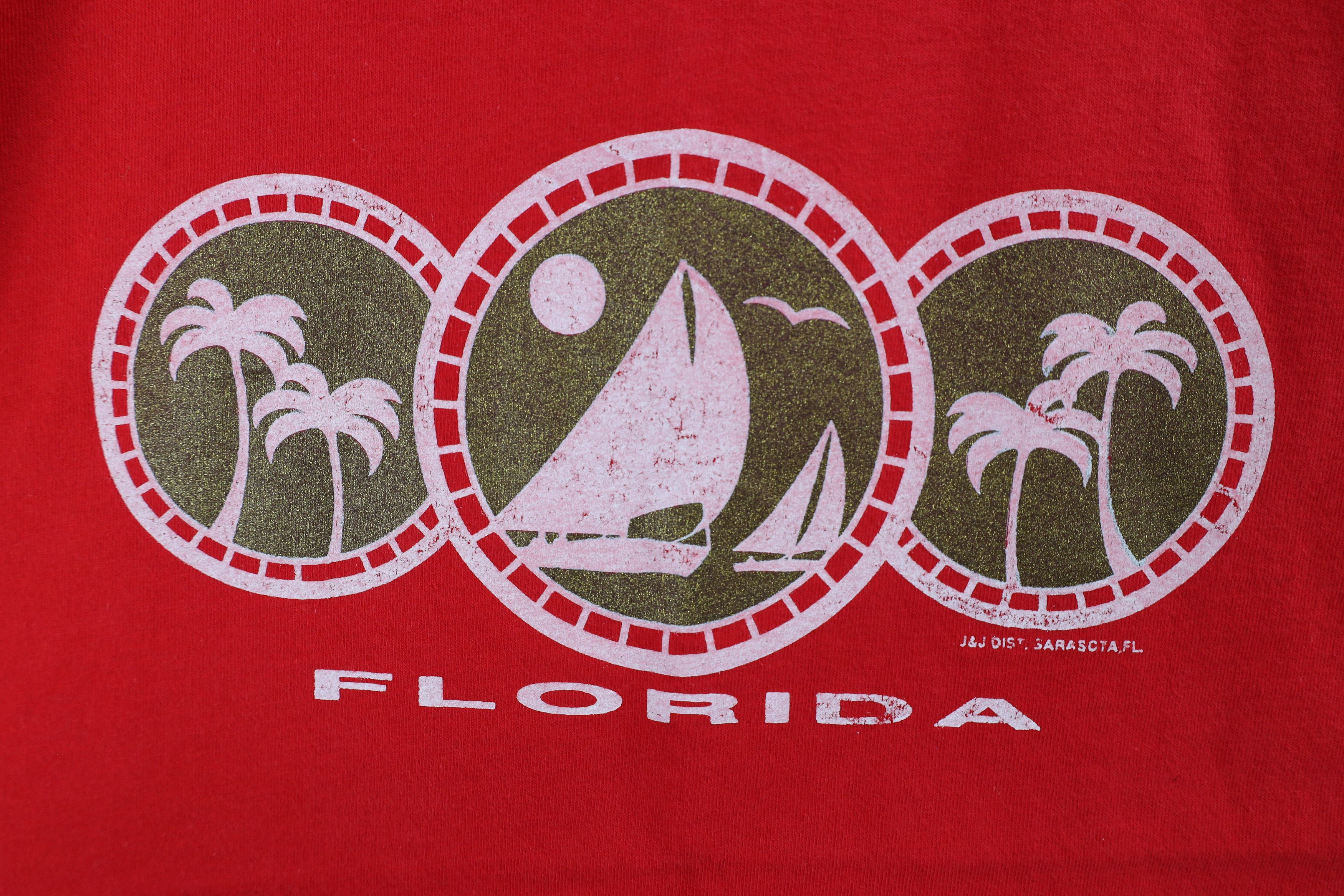 Nike × Vintage Vintage 80s 90s Nike Out Florida Sailboat Parrot T-Shirt USA Size US XXL / EU 58 / 5 - 6 Thumbnail