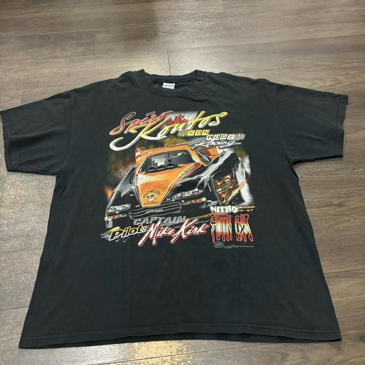 Gildan Vintage Racing T 90s/00s Pilot Mike Kirk Size US XL / EU 56 / 4 - 3 Thumbnail