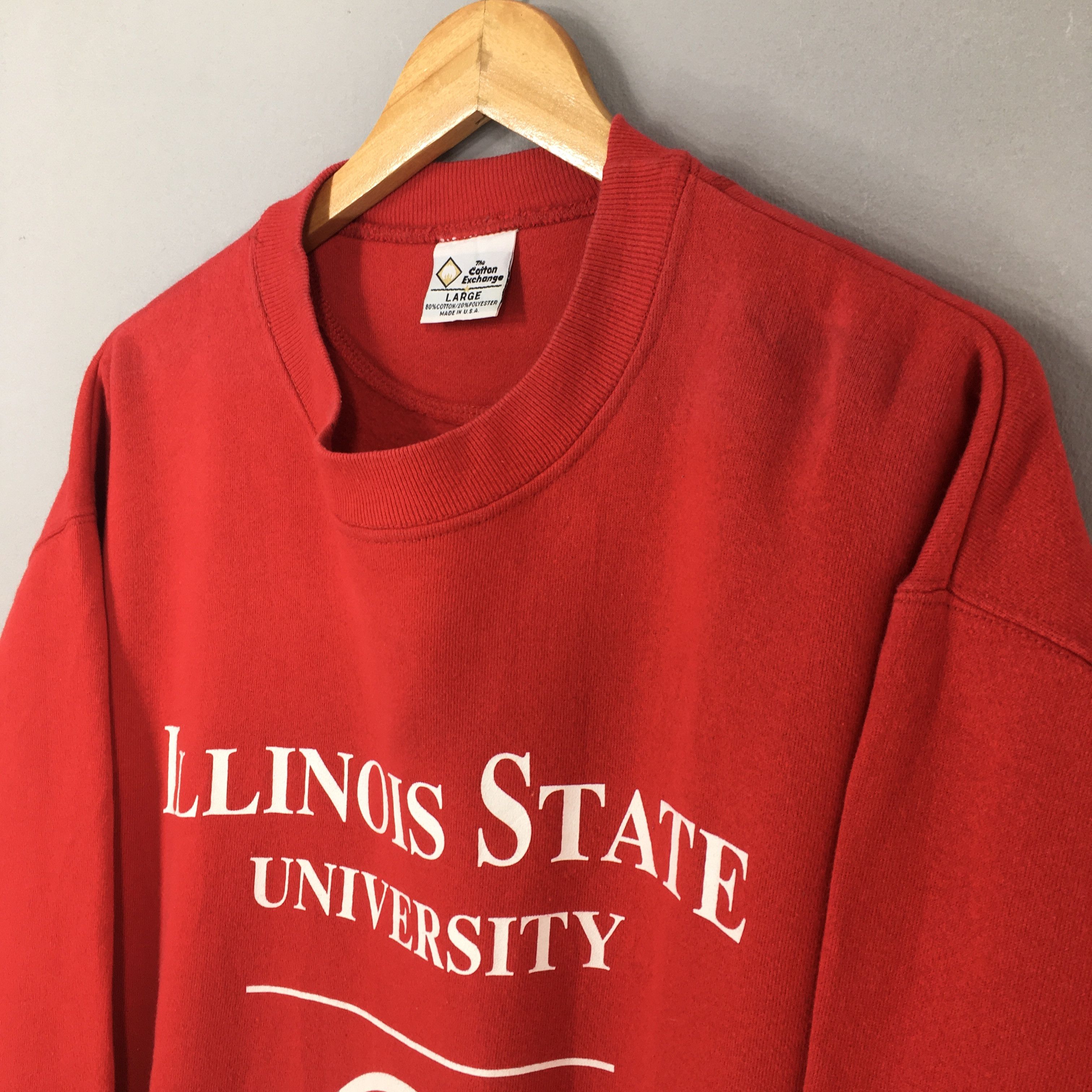 NCAA Vintage Illinois State University Red Sweatshirt Large Size US L / EU 52-54 / 3 - 5 Thumbnail