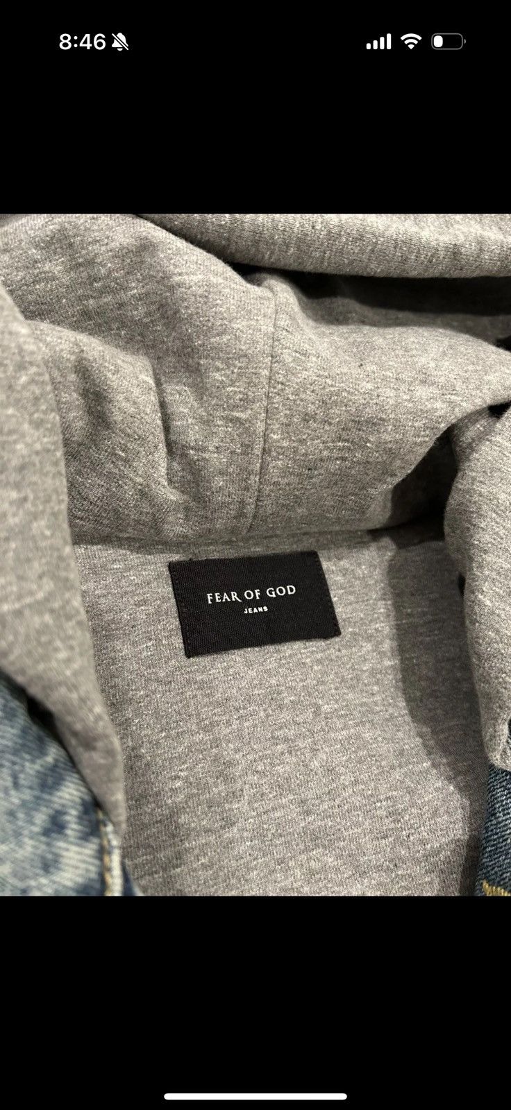 Fear of God Fear Of God Denim Hoodie 5th Collection Size US M / EU 48-50 / 2 - 5 Thumbnail