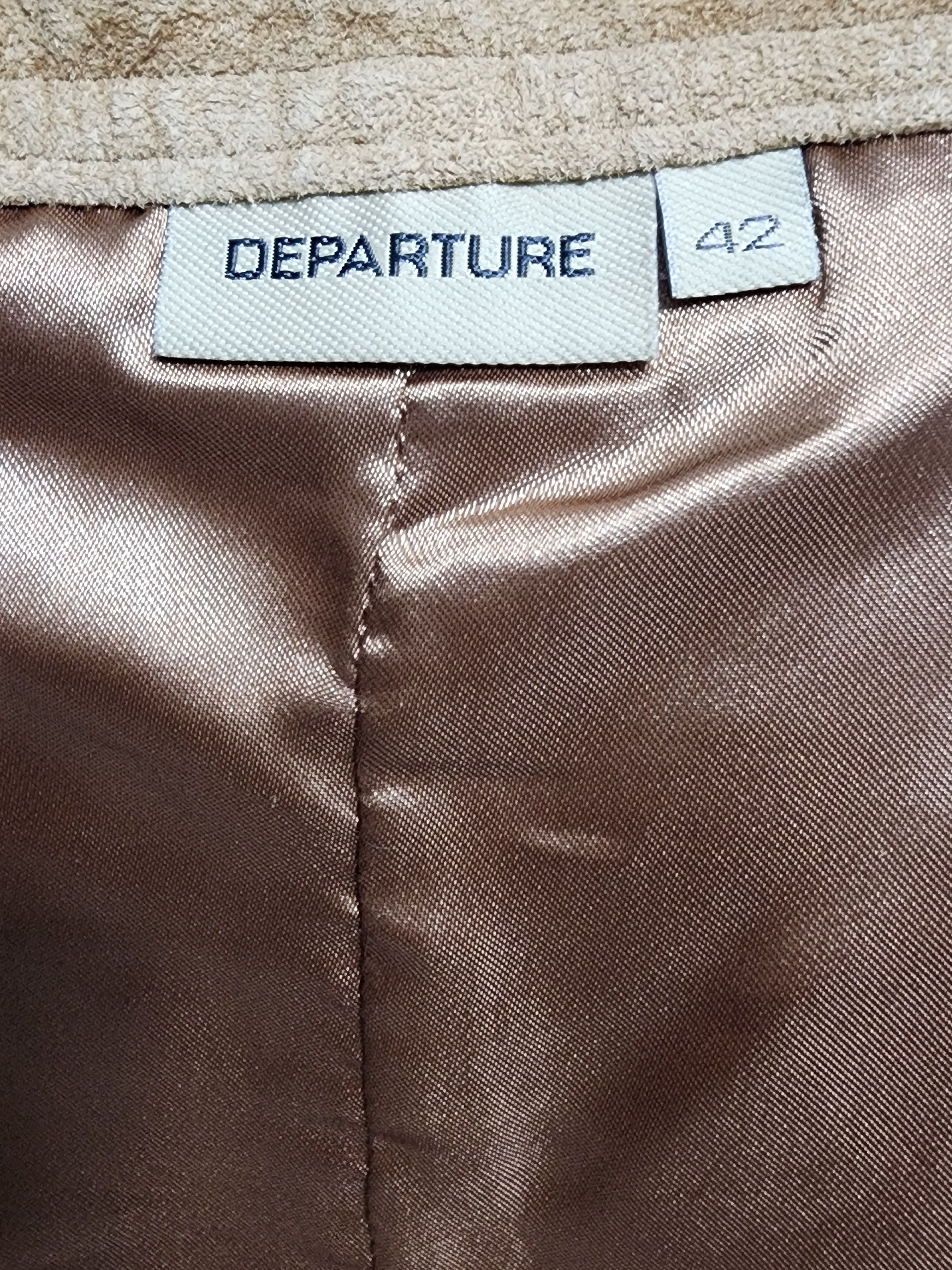 Other Brown Leather Skirt: Vintage 70s Style. Size 34" / US 12 / IT 48 - 8 Thumbnail