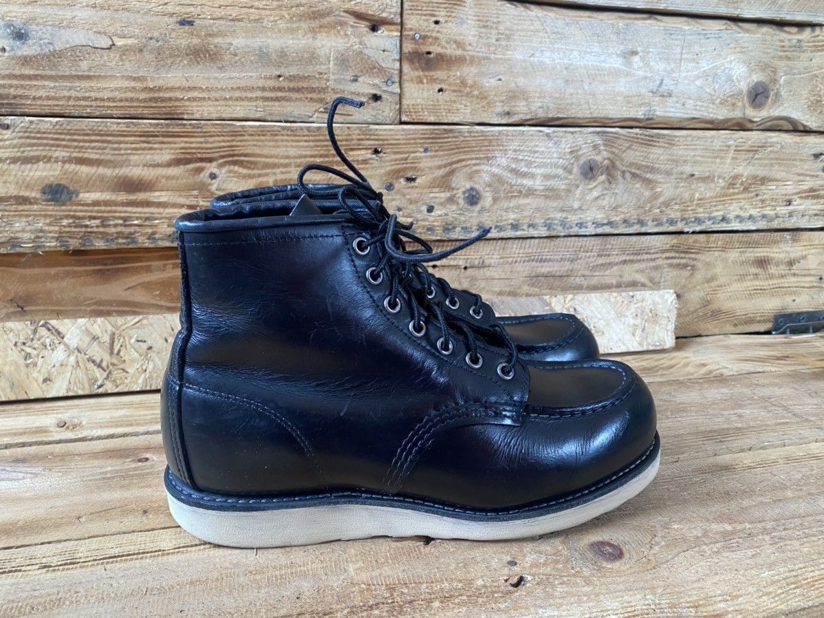 Red Wing Redwing Heritage moc-toe black leather boots sz 7.5E,40 Size US 7.5 / EU 40-41 - 9 Thumbnail