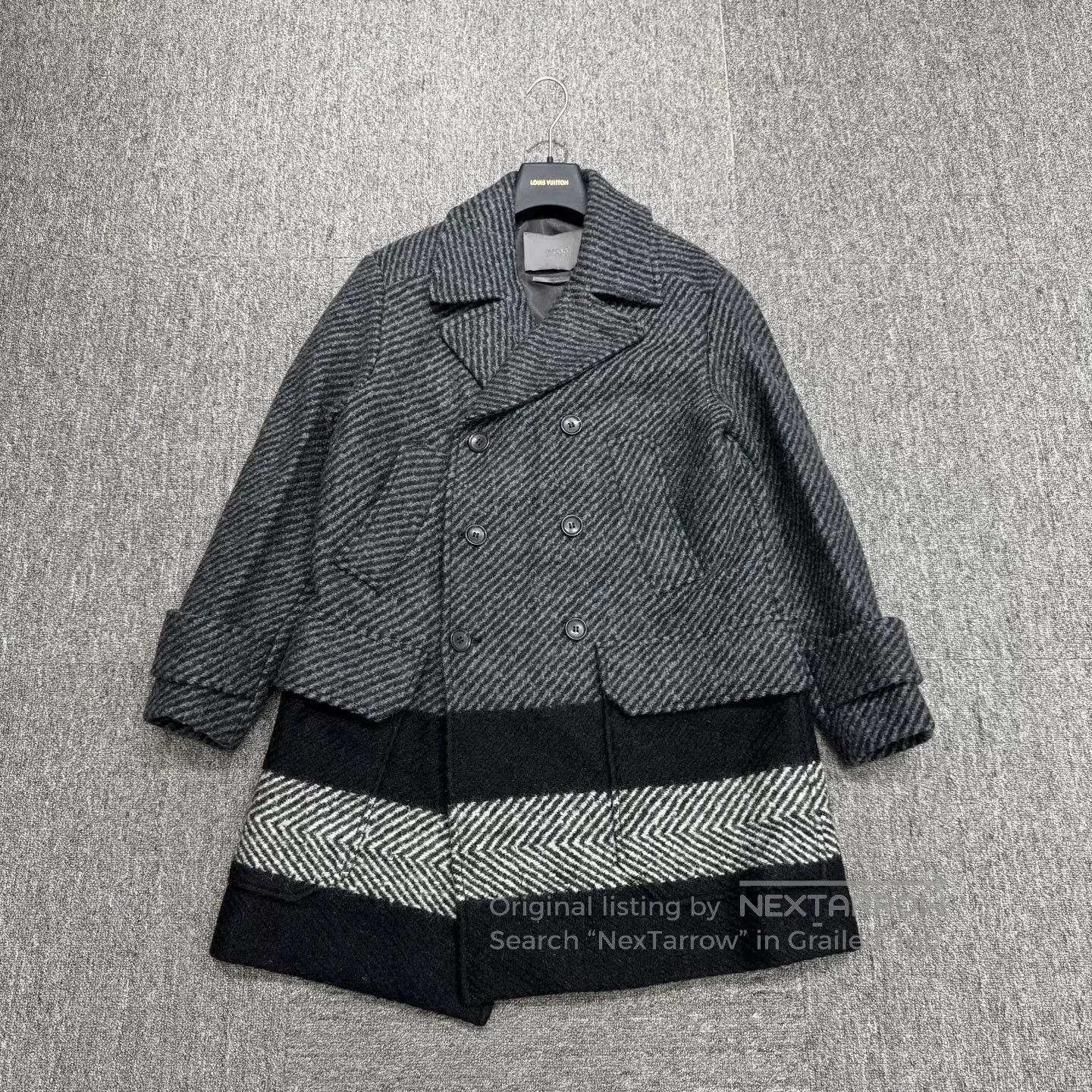 Bally BALLY Three-Color Wool Coat. Size US S / EU 44-46 / 1 - 1 Thumbnail