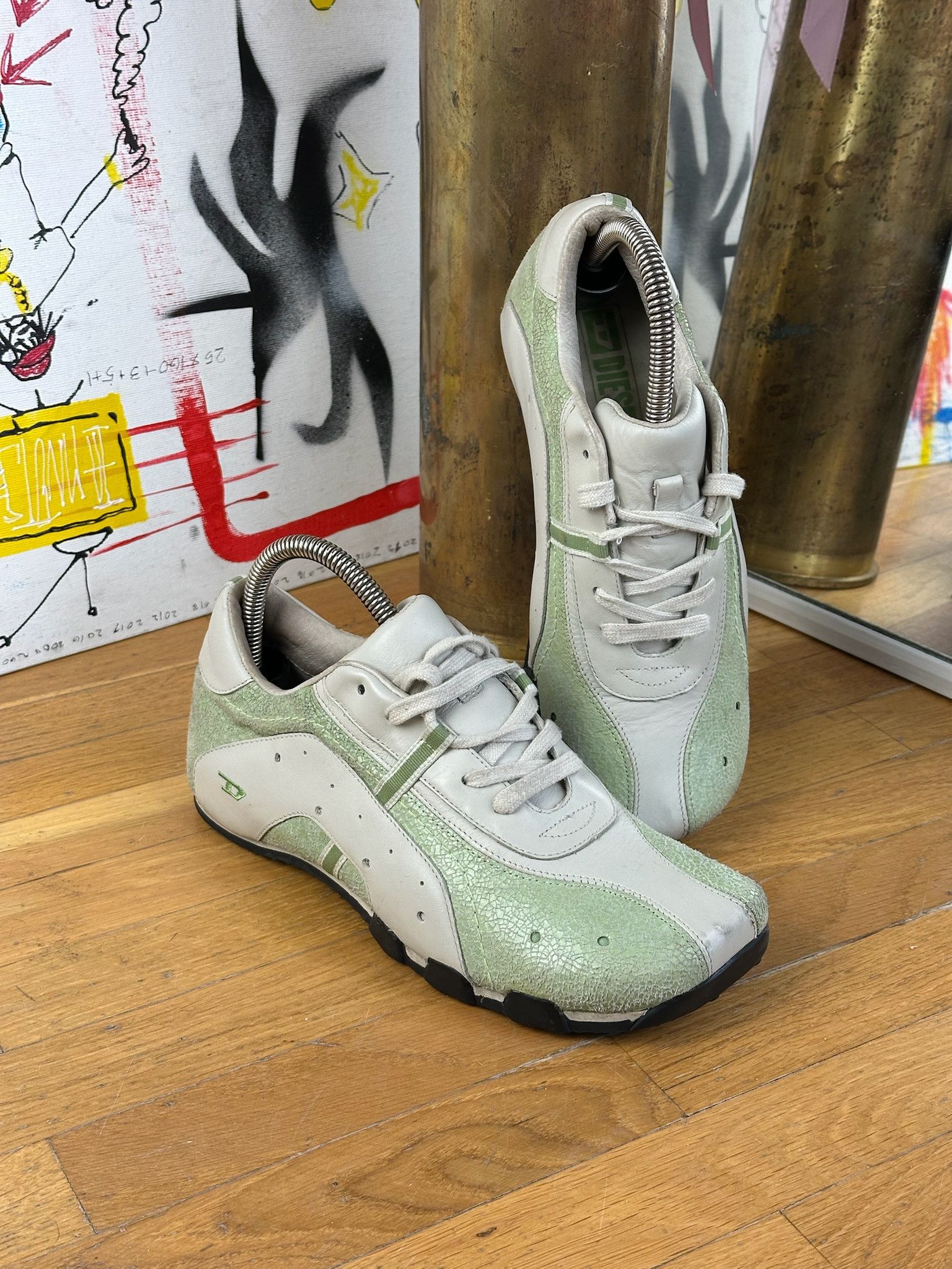 Diesel VINTAGE RARE DIESEL SNEAKERS 90s Y2K Size US 7 / IT 37 - 1 Thumbnail