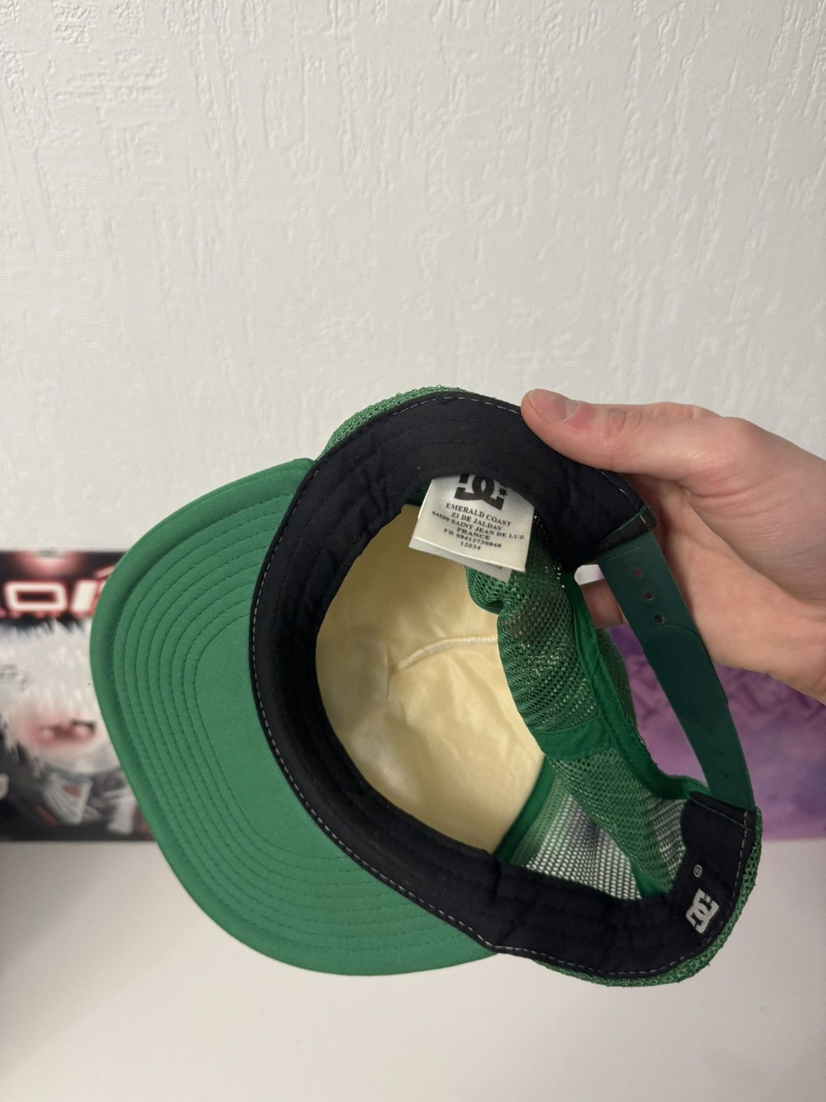 DC DC Shoes Green White Logo Trucker Cap streetwear Y2K Size ONE SIZE - 7 Thumbnail