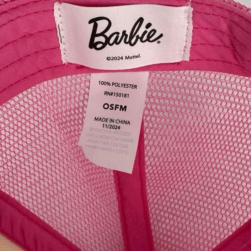 Other Barbie California Pink Trucker Hat – OSFM – (2024 Mattel) Size ONE SIZE - 5 Thumbnail