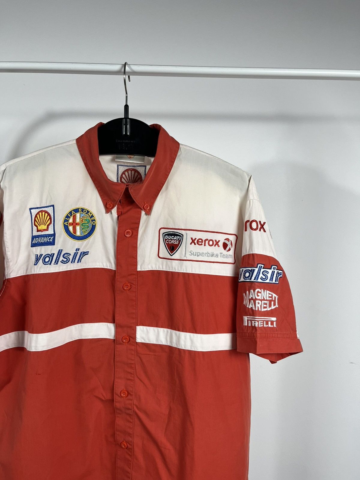 Ducati Vintage Ducati Xerox Superbike Team Racing Shirt Red White Size US L / EU 52-54 / 3 - 2 Thumbnail