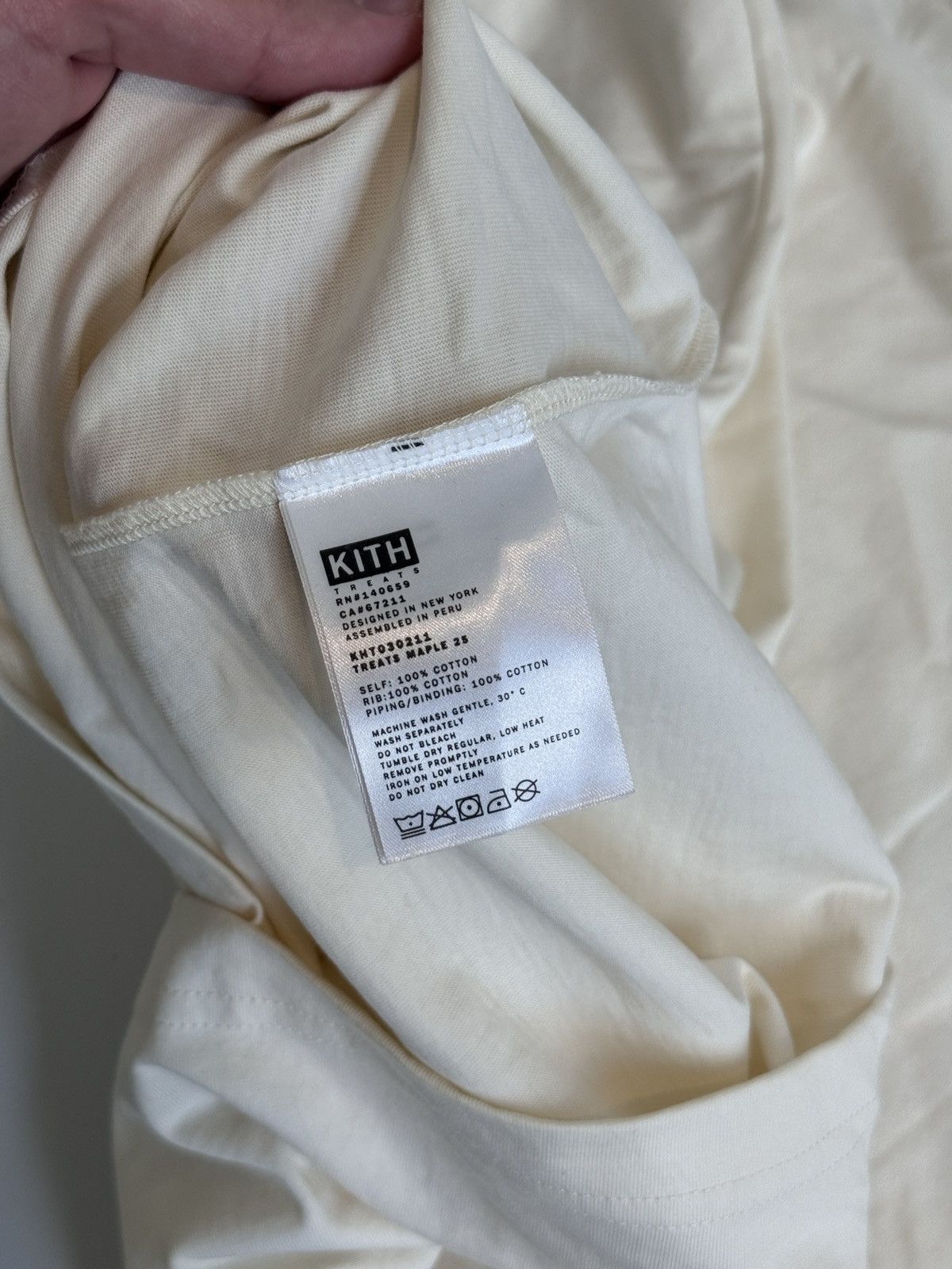 Kith Kith Treats Mens Leaf Vintage Tee Sandrift Size M NWT NEW Size US M / EU 48-50 / 2 - 4 Thumbnail