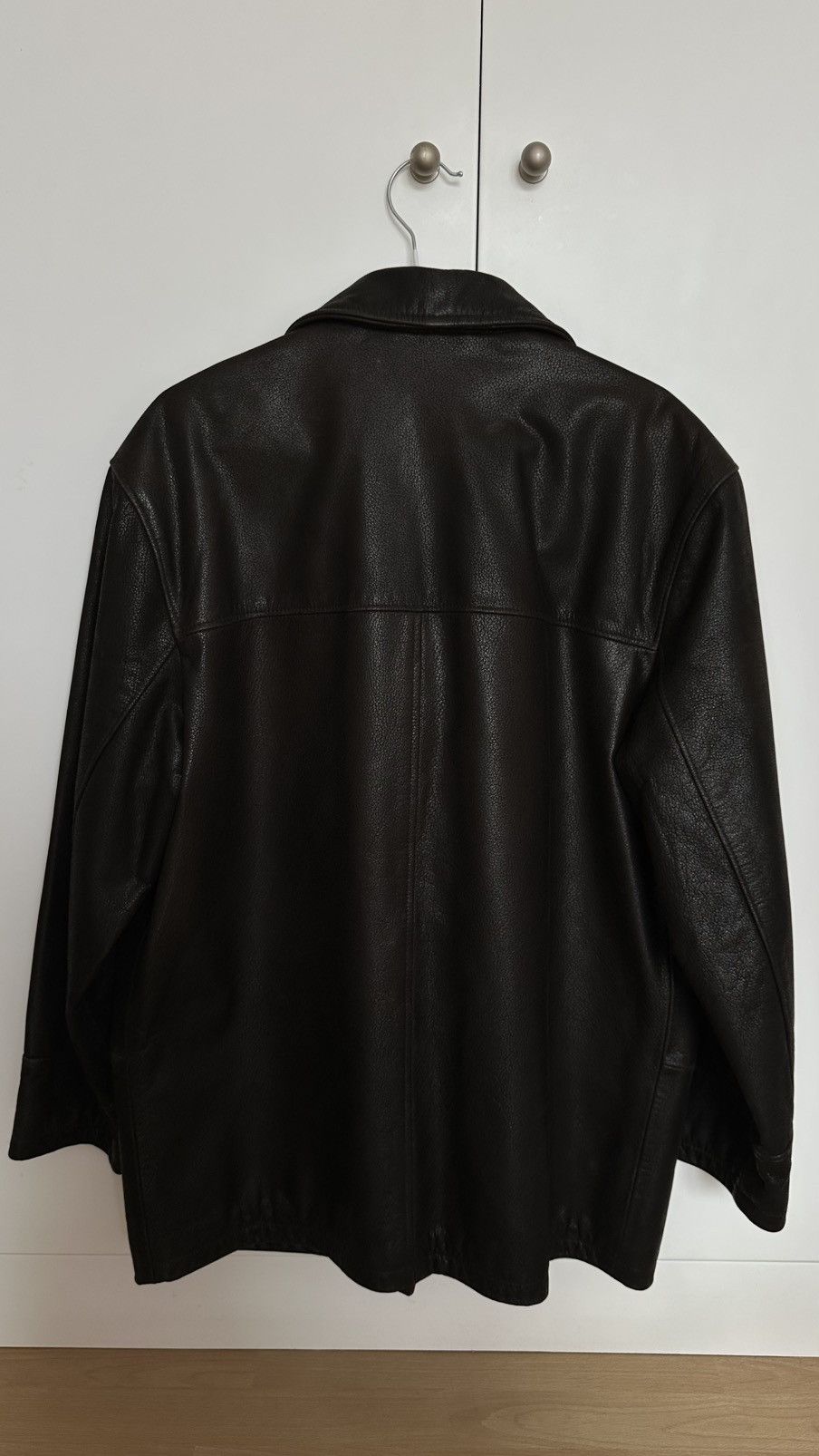 Leather × Vintage Vintage 100% Leather Jacket “Cardigan” Size US M / EU 48-50 / 2 - 8 Thumbnail