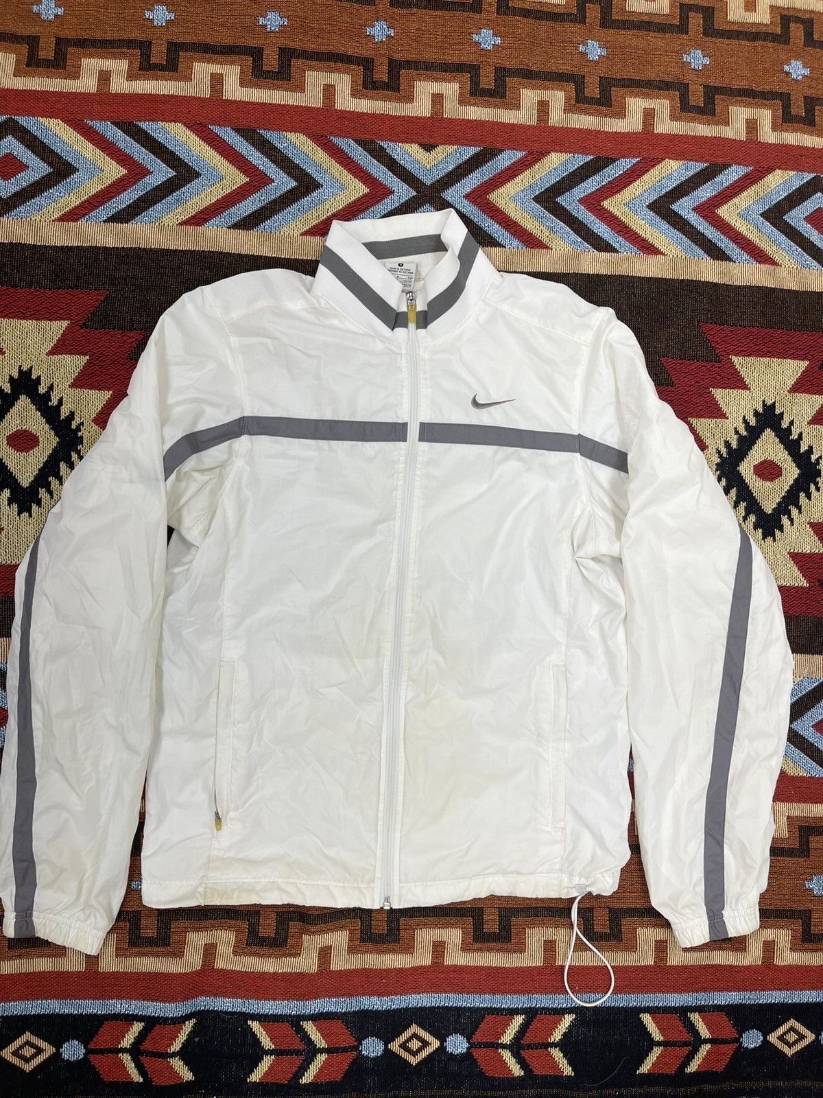 Nike × Vintage NIKE TENNIS TRACKSUIT JACKET WHITE Size US S / EU 44-46 / 1 - 1 Thumbnail