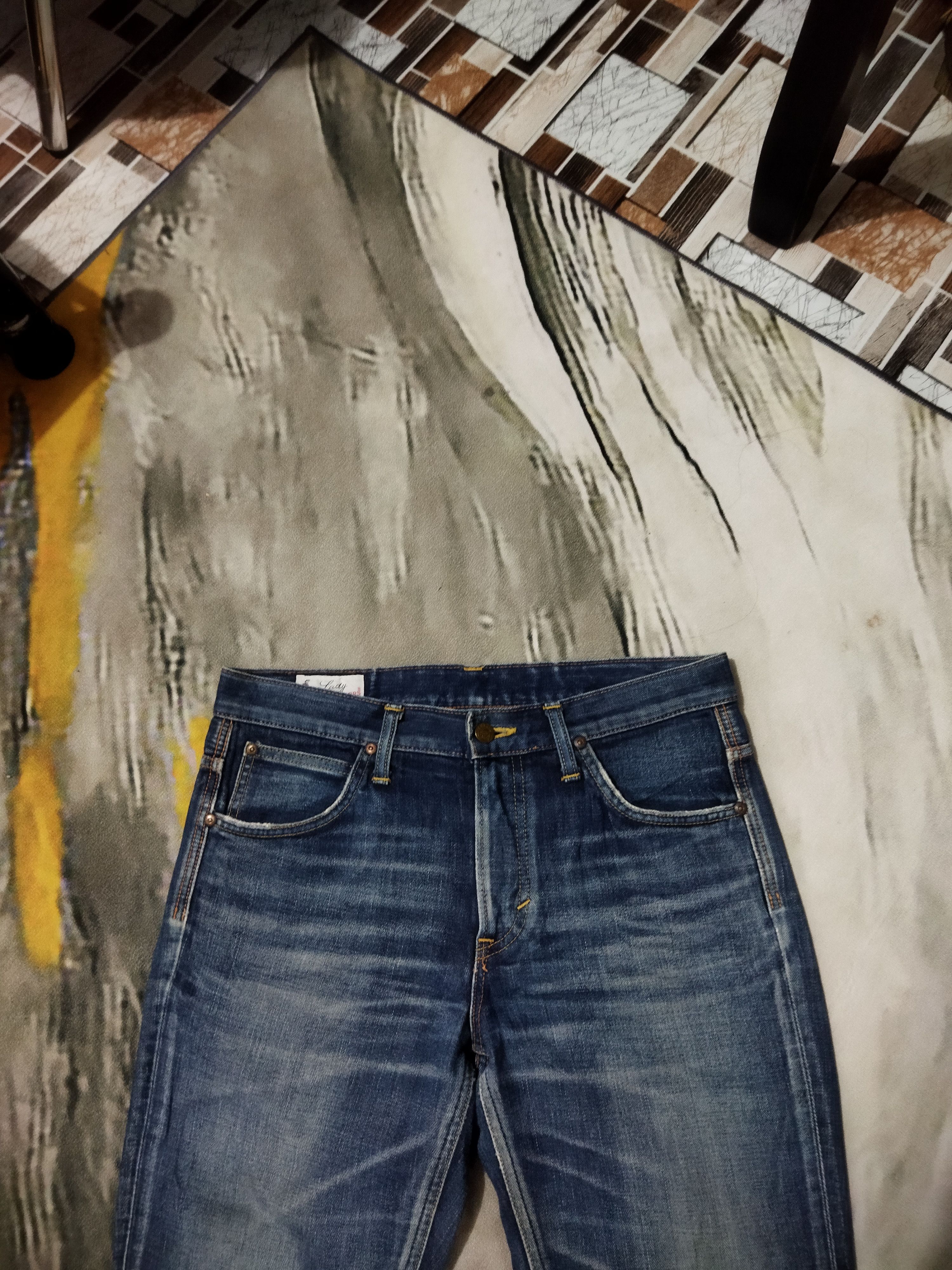 Lee VINTAGE LEE RIDERS FADED BLUE JEANS PANTS Size US 32 / EU 48 - 2 Thumbnail