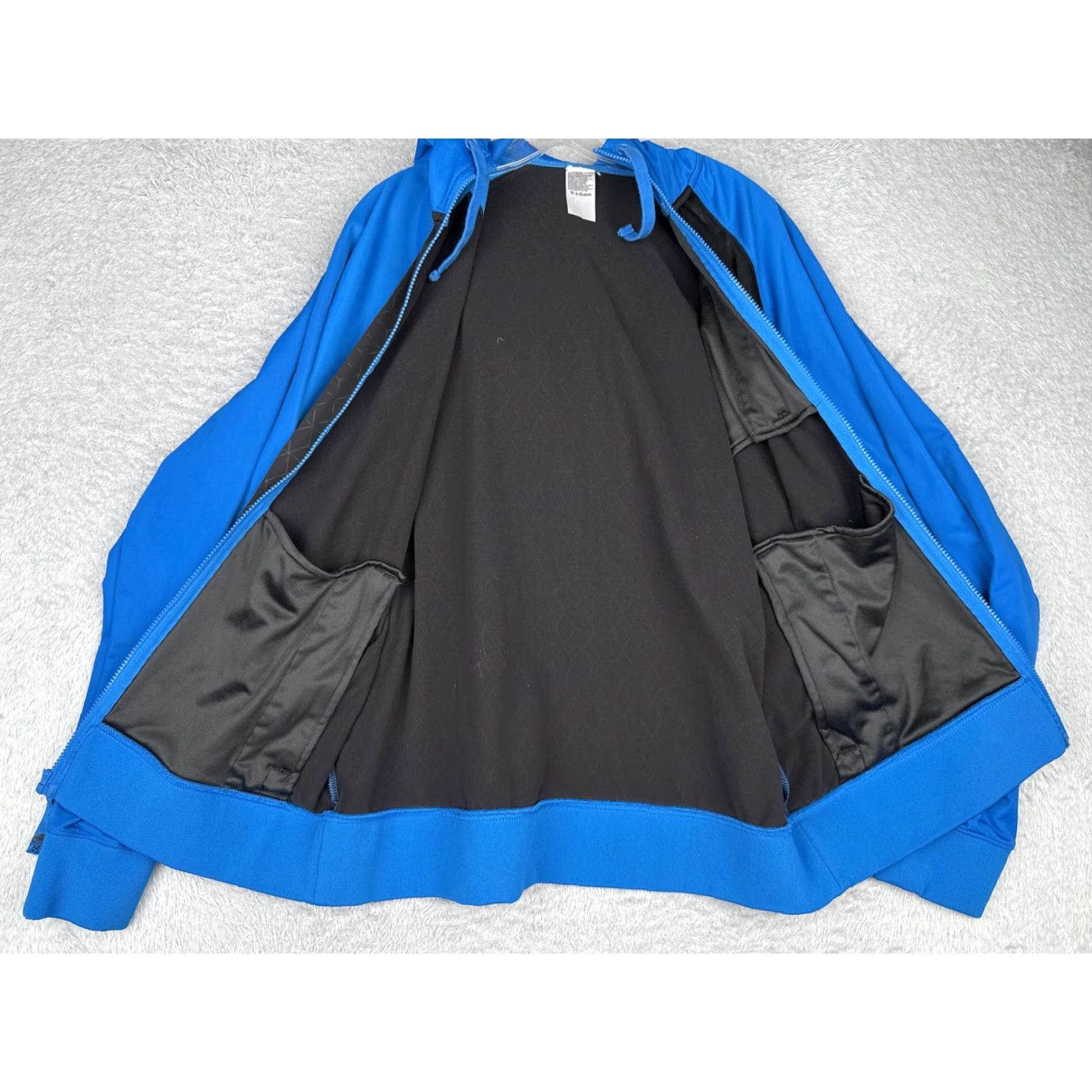 The North Face The North Face Jacket Mens M Blue Geometric Hooded Windbreaker Full Zip - Lightweight Softshell Outdoor Hiking Casual Size US M / EU 48-50 / 2 - 2 Thumbnail