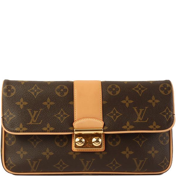image of Louis Vuitton 2009 Made Monogram Sofia Coppola Slim Clutch Bag Brown, Women's