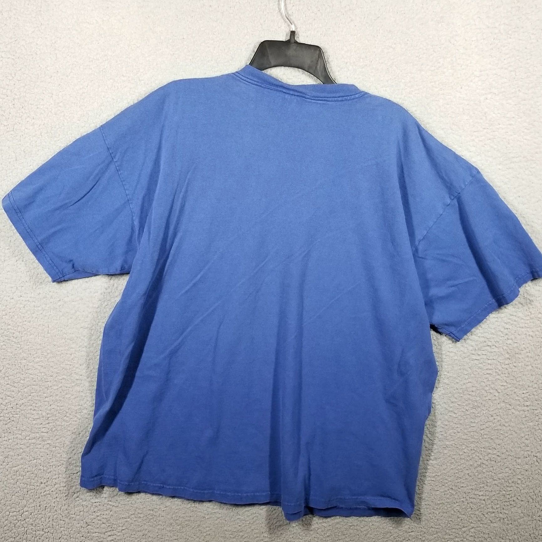 Nike VINTAGE Nike T-Shirt Men XL Blue Short Sleeve Crew Neck Cotton Solid 90s Athletic Streetwear Size US XL / EU 56 / 4 - 2 Thumbnail