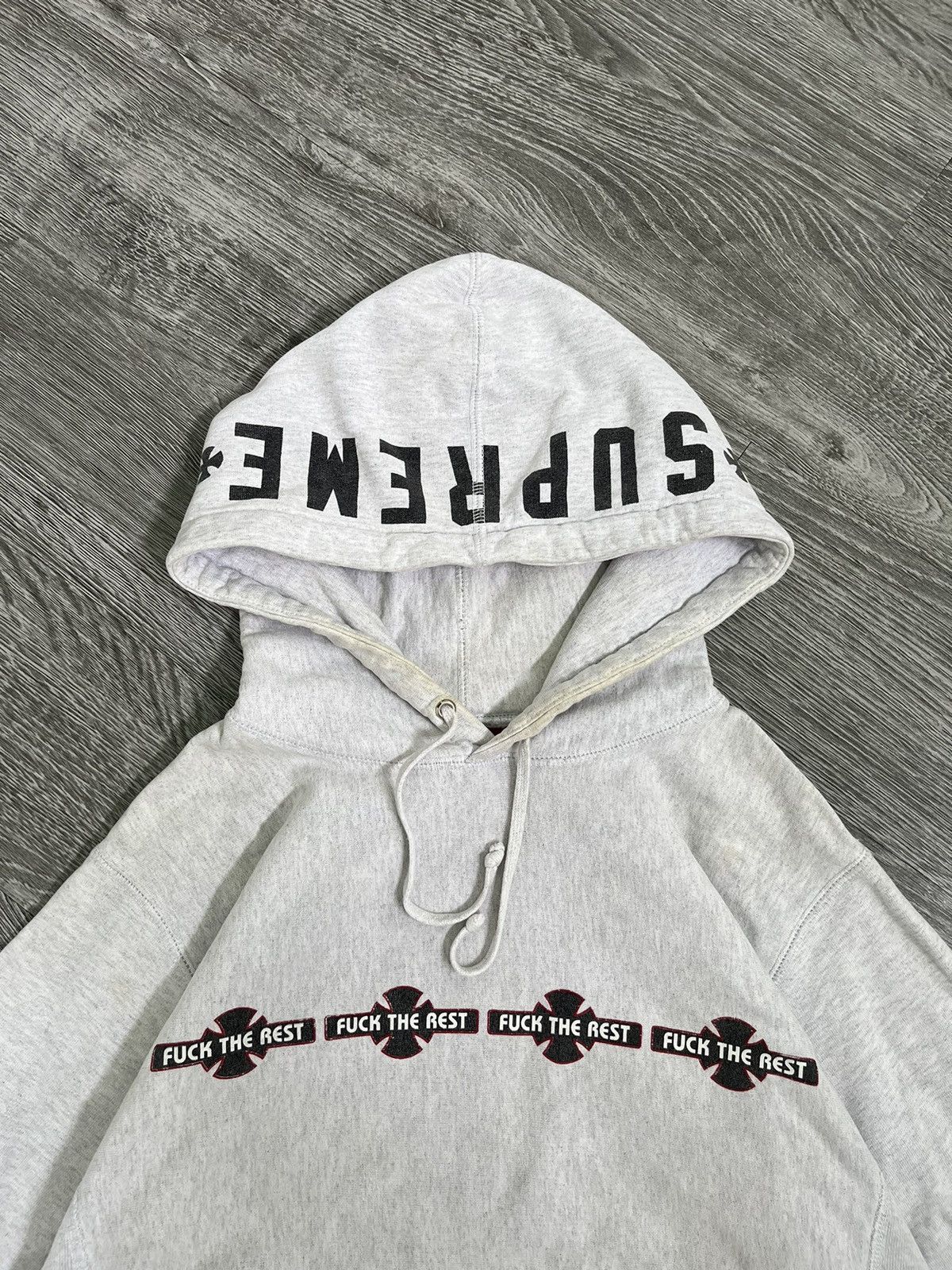 Supreme × Vintage Supreme x Independent Truck FW15 Hooded Sweatshirt Grey Size US M / EU 48-50 / 2 - 2 Thumbnail