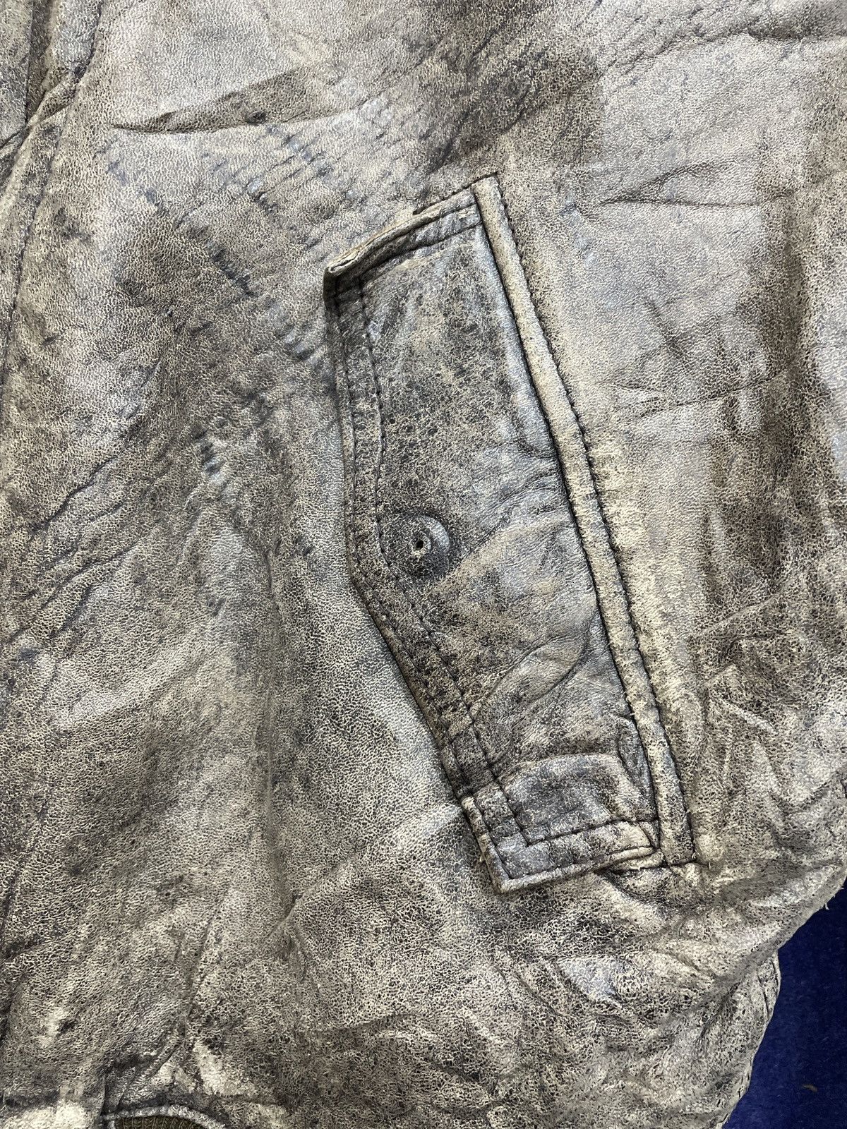Vintage Vintage 80s Army Bomber Leather Jacket Lucky Raider Size US M / EU 48-50 / 2 - 11 Thumbnail