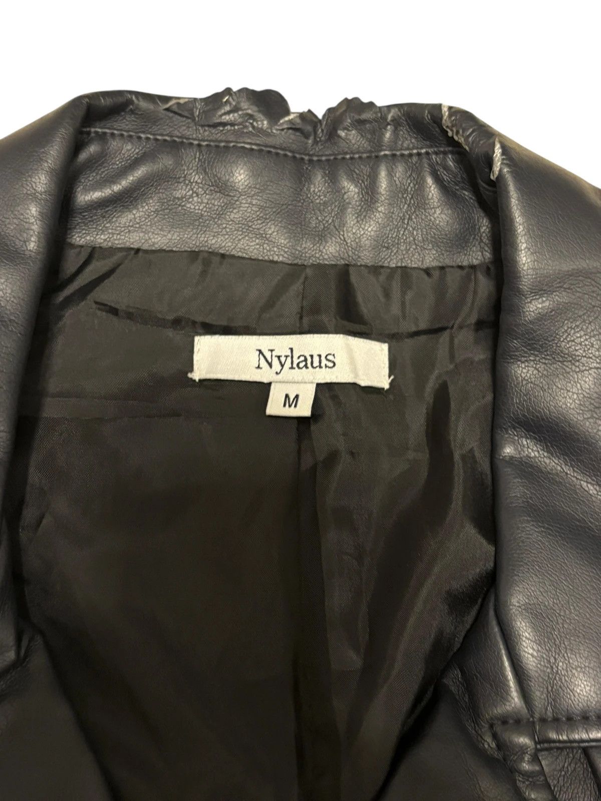 Other Japanese Brand navy faux leather jacket Size US S / EU 44-46 / 1 - 4 Thumbnail