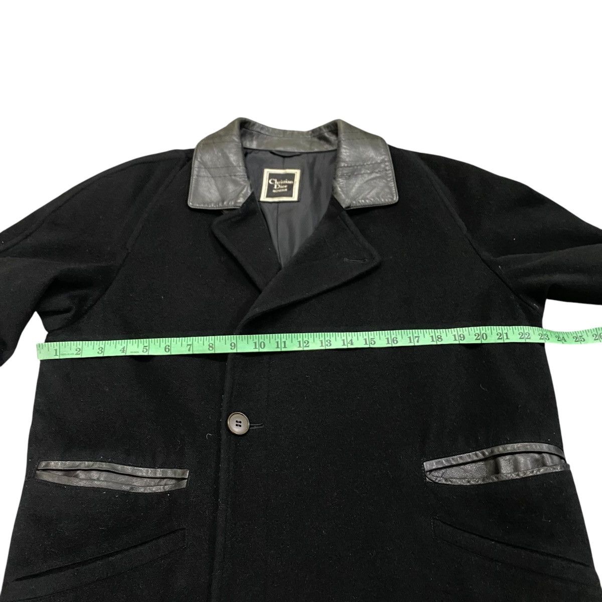 Christian Dior Monsieur × Dior Vintage Christian Dior Wool Collar Leather Size US S / EU 44-46 / 1 - 13 Thumbnail