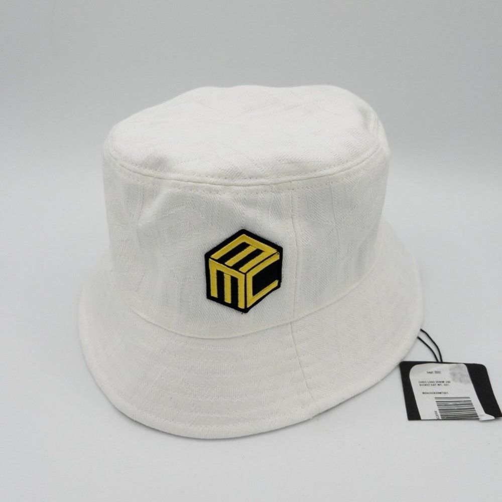 MCM MCM Cubic Logo Jacquard White Bucket Hat Size ONE SIZE - 3 Thumbnail