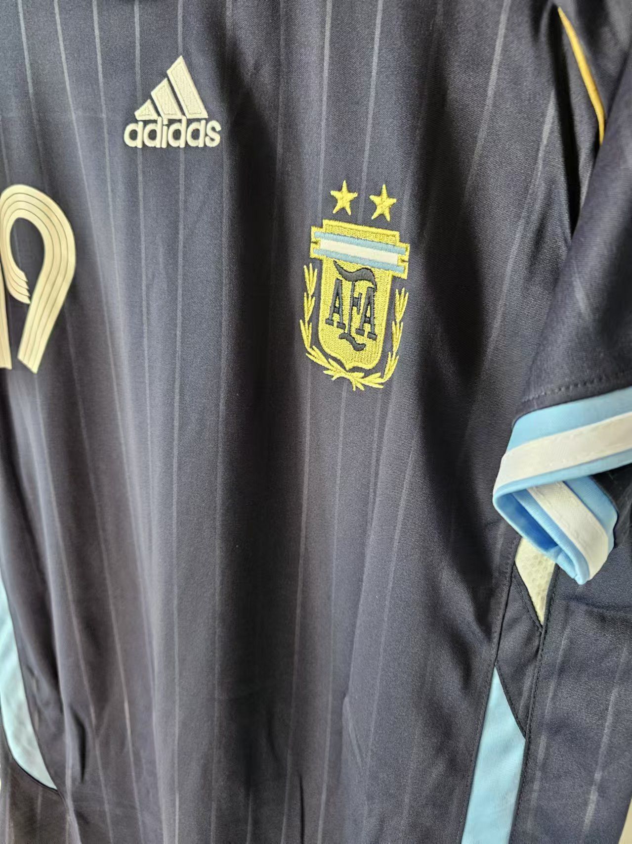 Other 2006 World Cup Argentina #19 Messi Jersey Away Size US XL / EU 56 / 4 - 3 Thumbnail
