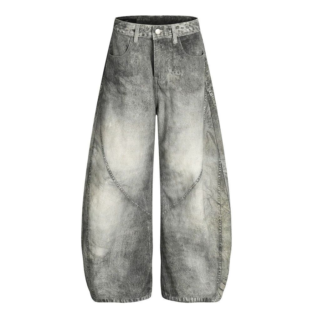 Vintage Men's washed gradient stitching distressed scimitar jeans Size US 32 / EU 48 - 1 Thumbnail