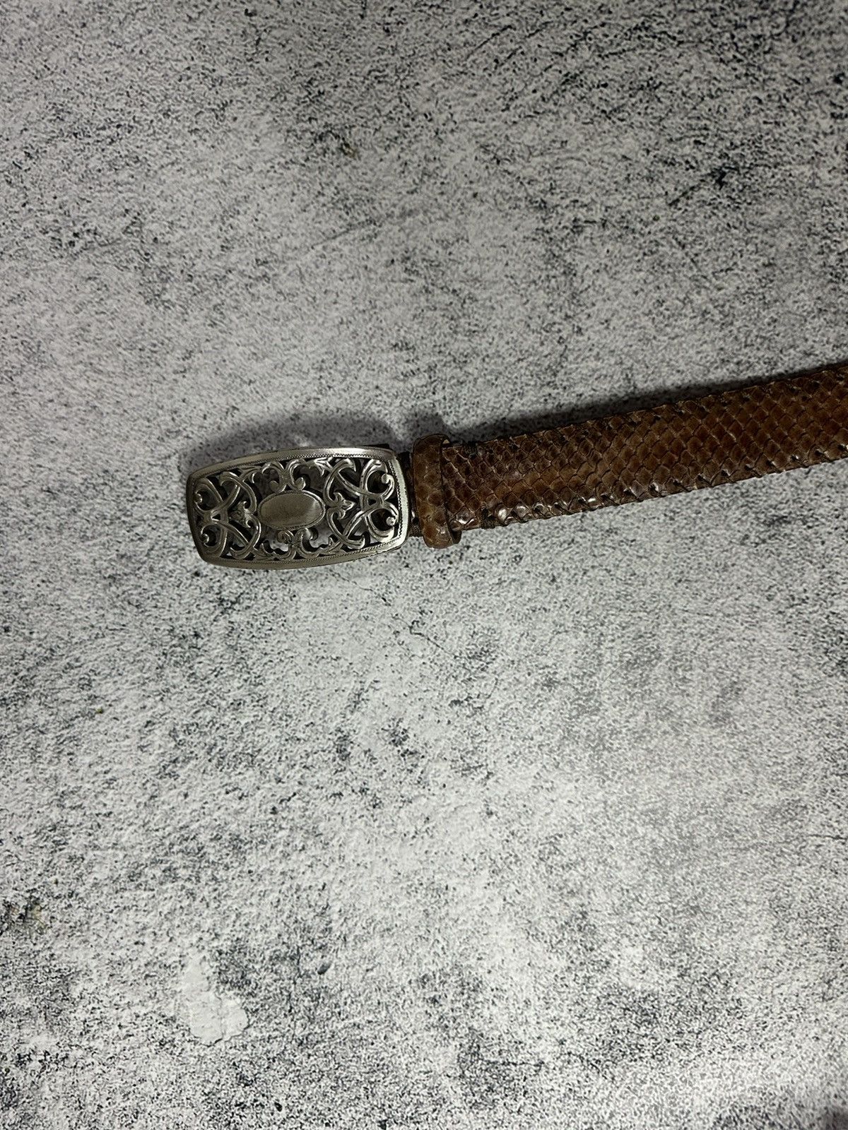 Other Vintage Reptile’s House Python Leather Belt Y2K Size ONE SIZE - 10 Thumbnail