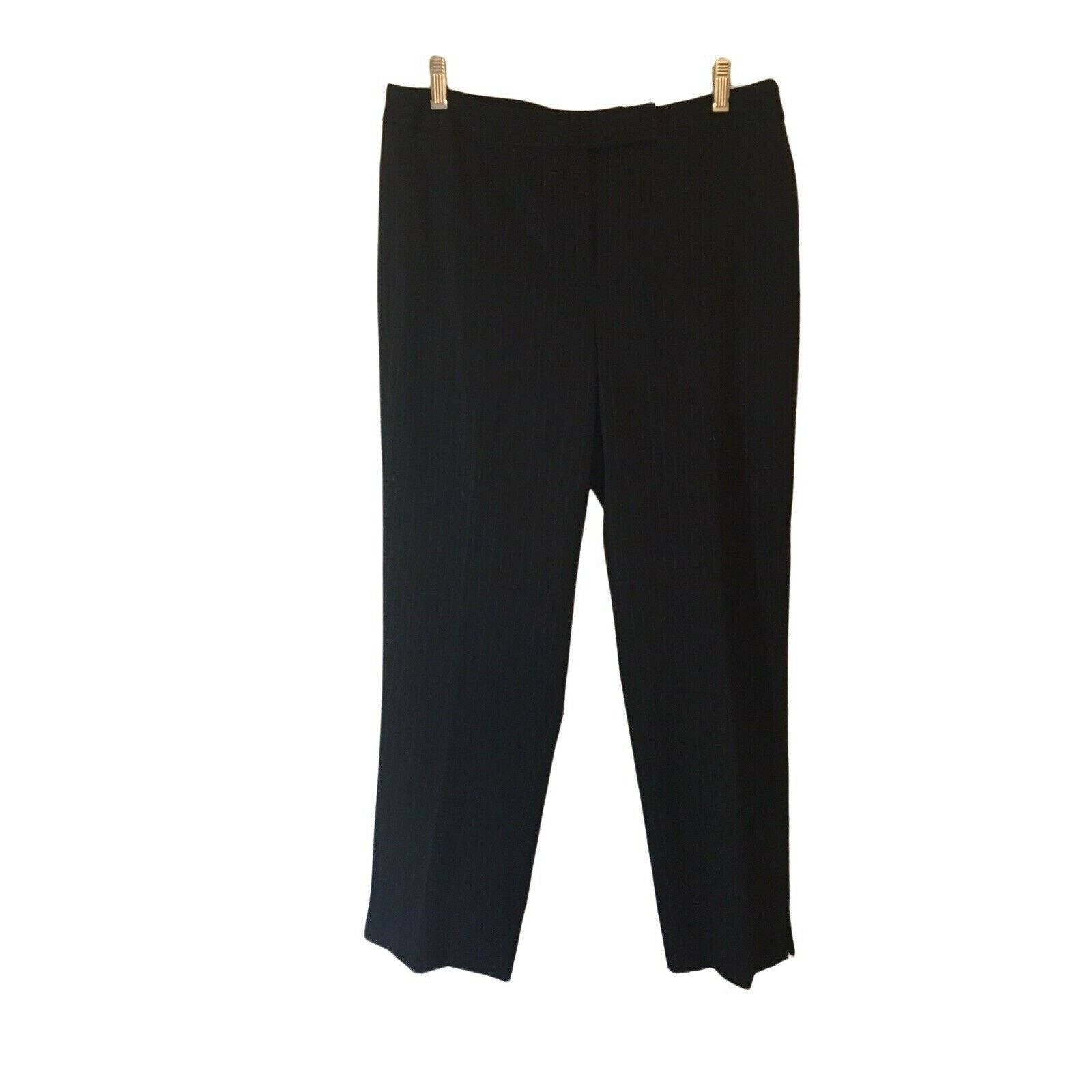 Apt. 9 Apt. 9 Maxwell Black Cotton Dress Pants size 10 Size 32" / US 10 / IT 46 - 6 Thumbnail