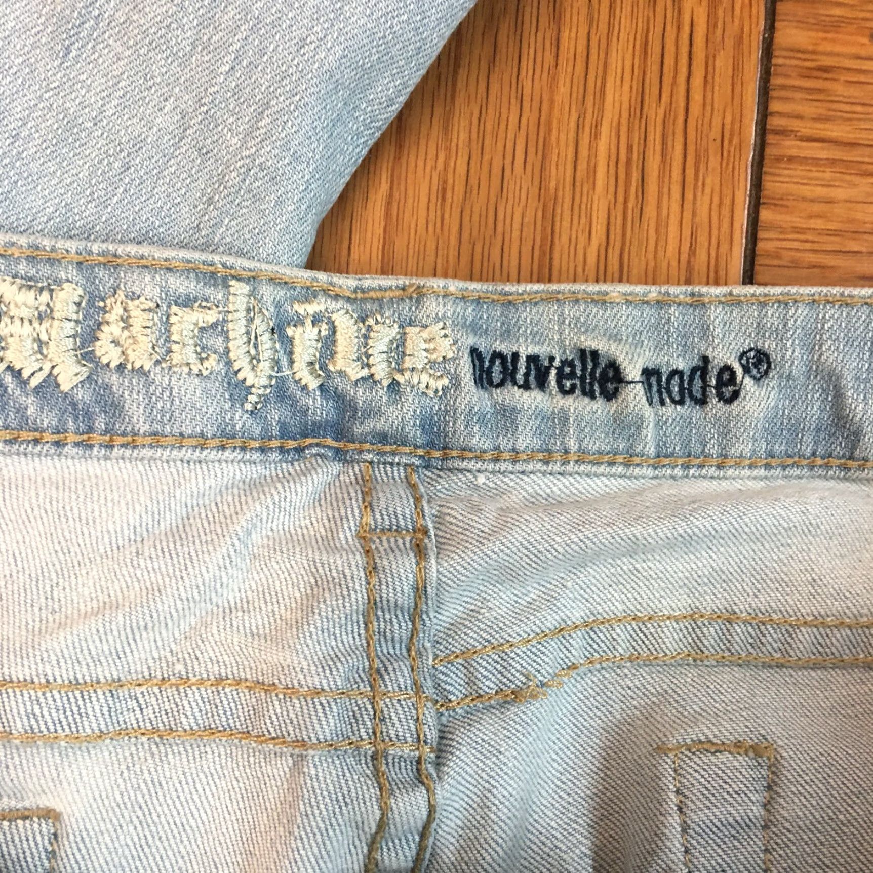 Toy Machine Machine Jeans Women Straight Regular Flat Front Size 7 Blue 5-Pocket Denim Rise Mid Inseam 34 Vintage No Size 28" / US 6 / IT 42 - 5 Thumbnail