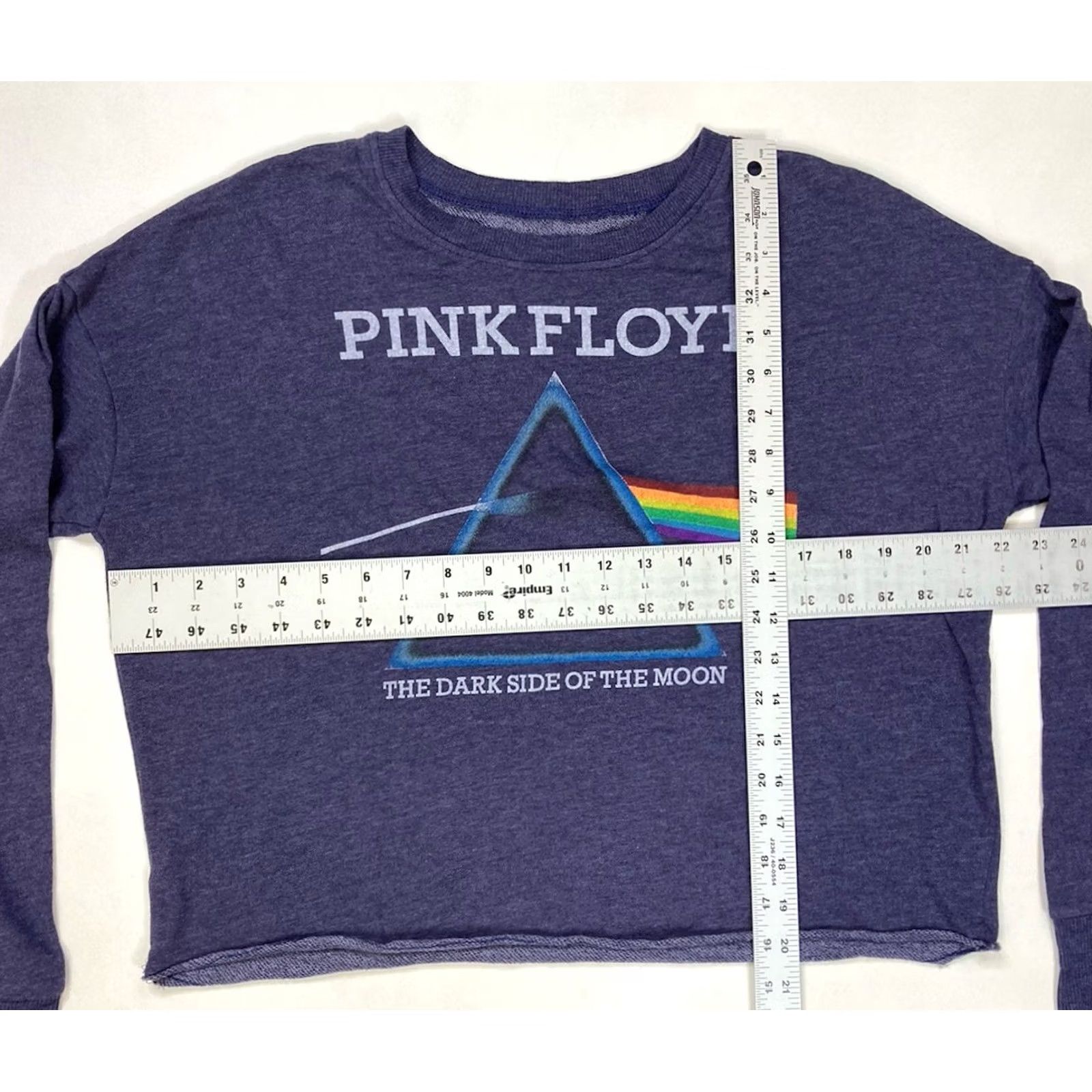 Vintage VINTAGE Pink Floyd Lightweight Crop Crewneck Sweatshirt Women Medium Blue Music Size M / US 6-8 / IT 42-44 - 5 Thumbnail