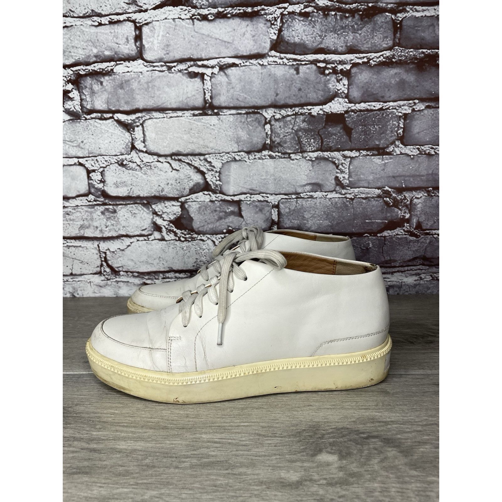 Adolfo Dominguez Adolfo Dominguez White Leather Casual Lace Up Sneakers Women Size US 8.5 / IT 38.5 - 18 Thumbnail