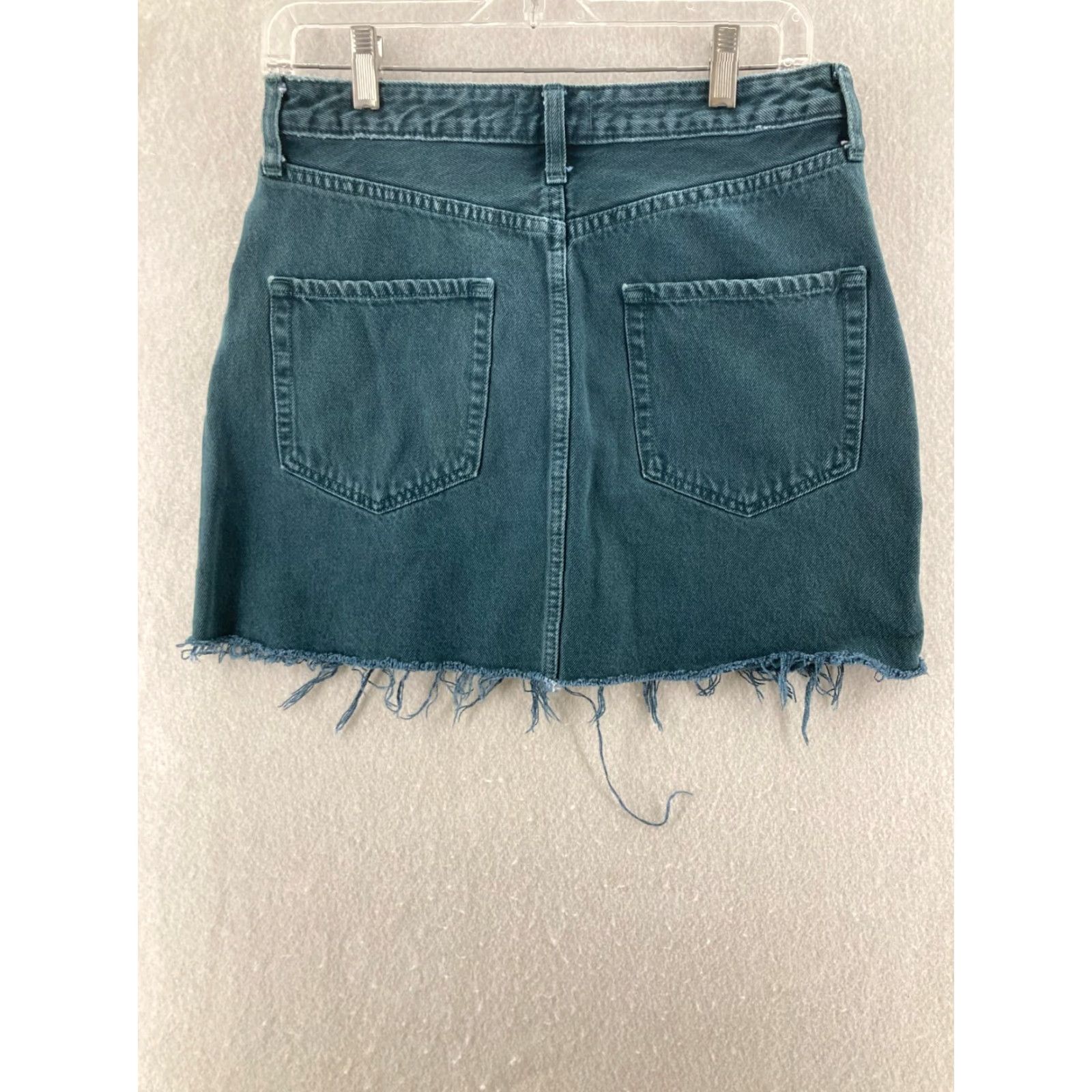 Abercrombie & Fitch Abercrombie & Fitch Jean Skirt Womens 29 Blue Raw Hem Denim Mini Short 90s Casual Womens Size 29" - 5 Thumbnail