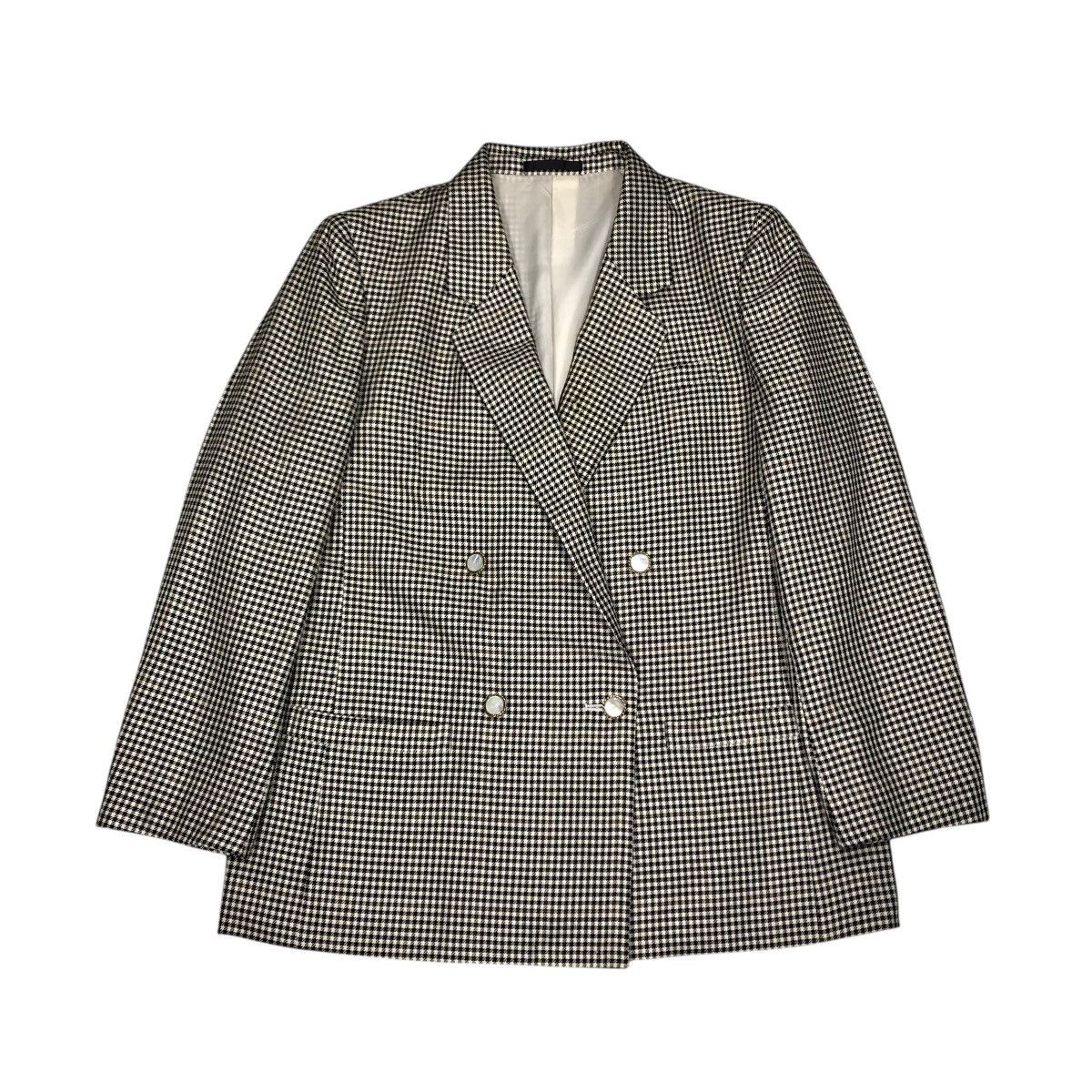 Burberry 🔥VINTAGE COATS JACKET BURBERRYS TARTAN DESIGN DOUBLE BREAST Size US M / EU 48-50 / 2 - 1 Thumbnail