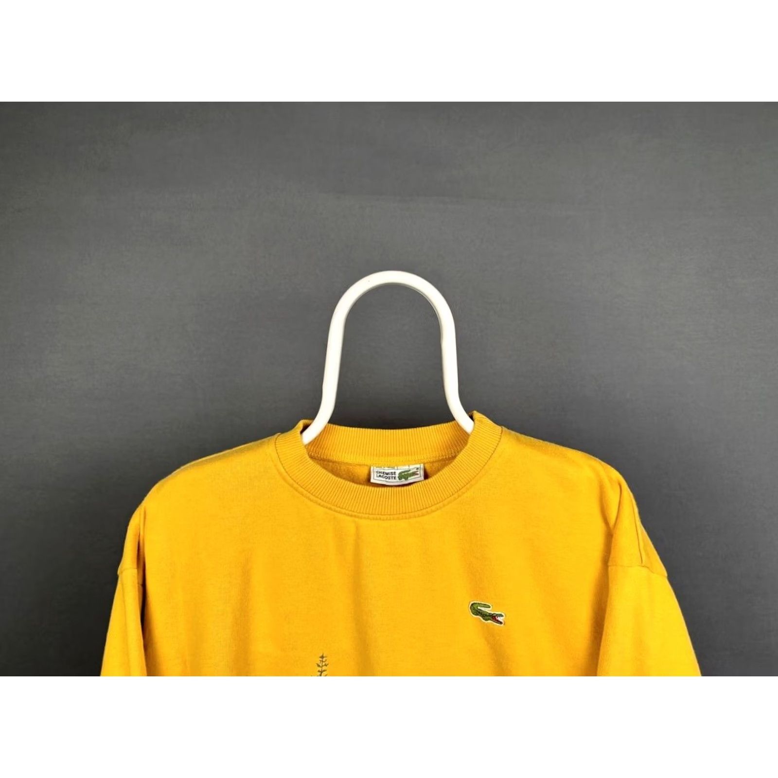 Lacoste Lacoste Sweatshirt Mens XL Yellow Cotton Crew Neck Pullover - Logo All Seasons Regular Fit Shirt Category: Sweatshirt Size US XL / EU 56 / 4 - 7 Thumbnail