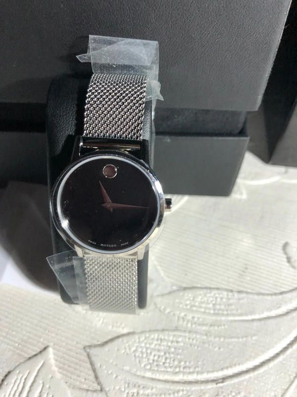 Movado Movado ladies black dial stainless steel watch Size ONE SIZE - 9 Thumbnail