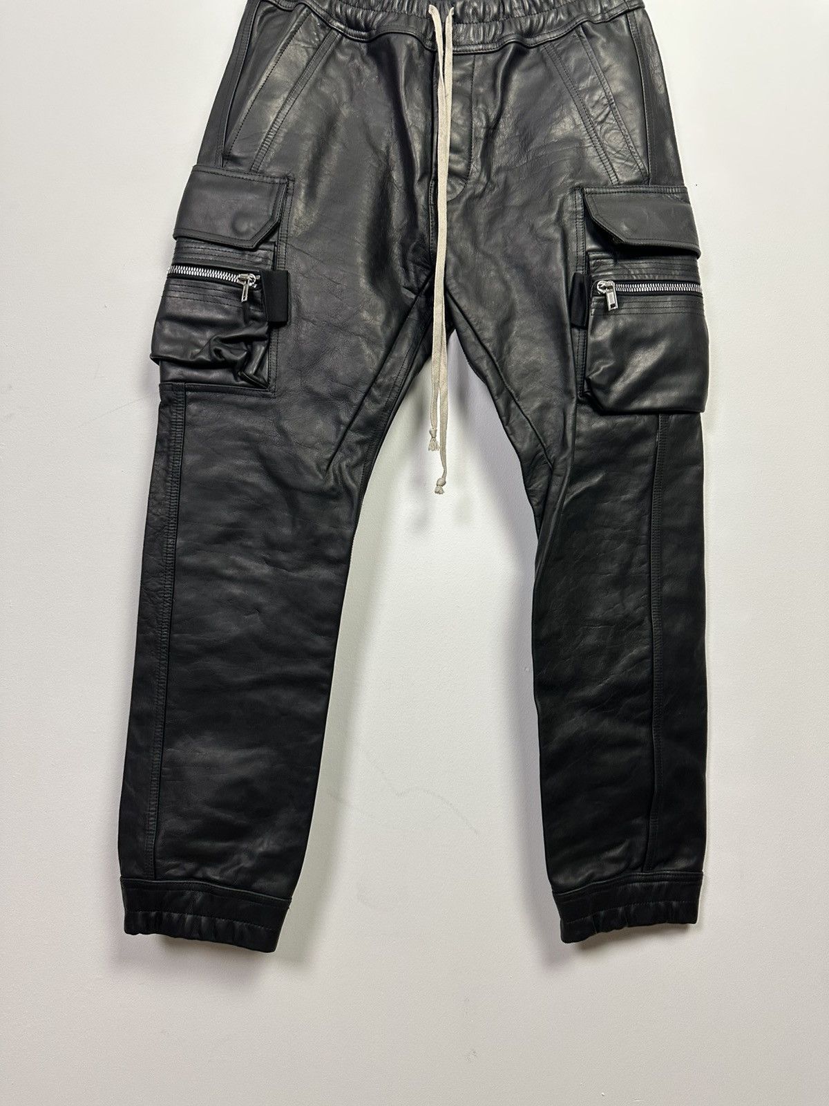 Rick Owens SS24 ‘LIDO’ Heavy Calfskin Cargojoggers Size US 34 / EU 50 - 3 Thumbnail
