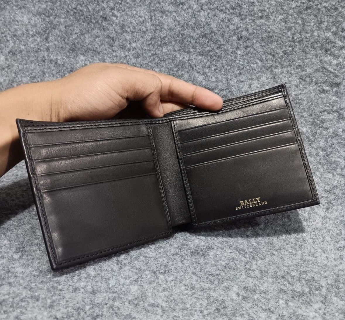 Bally Bally Wallet OS Used Black Size ONE SIZE - 4 Thumbnail