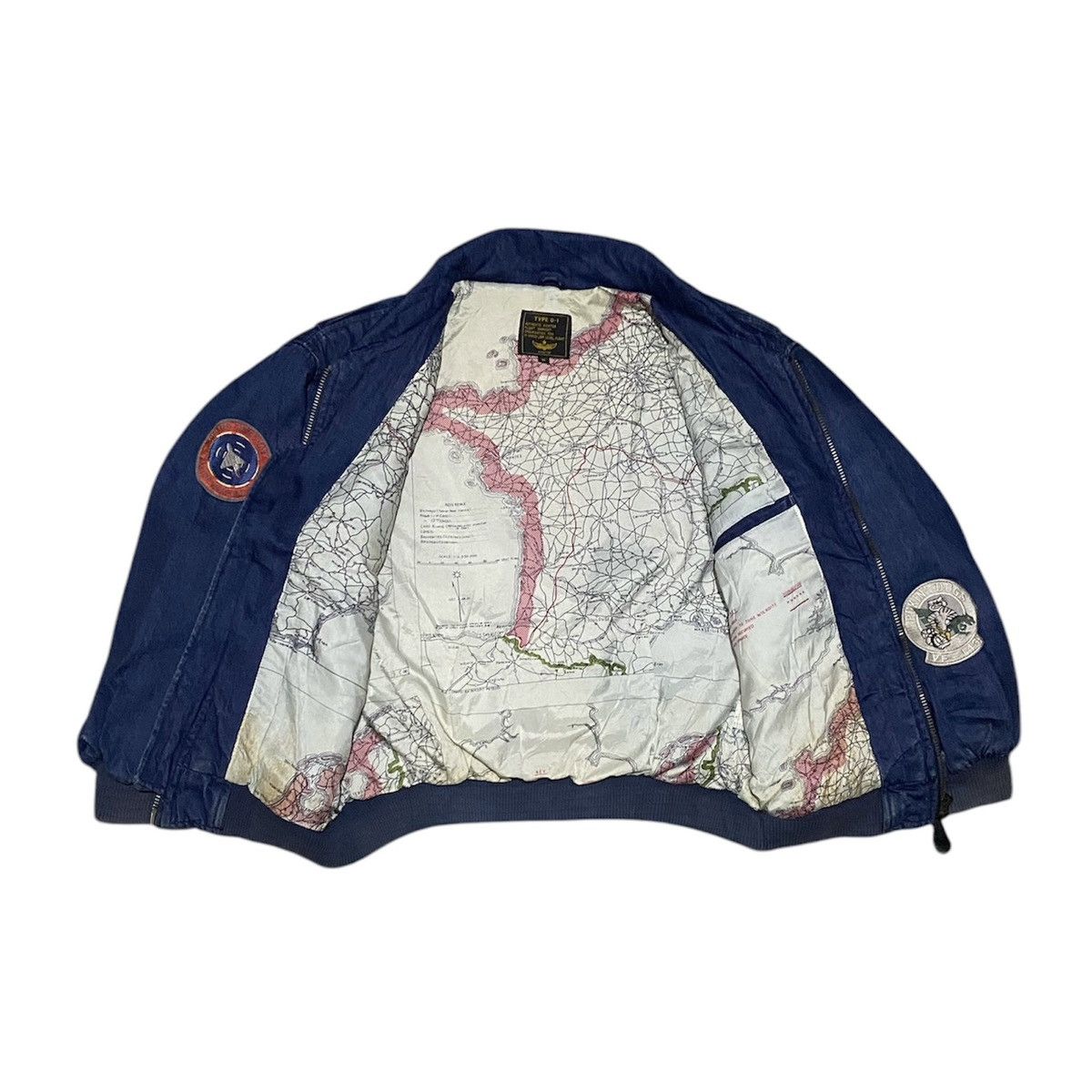 Buzz Rickson's VINTAGE G1 Denim Flight Jacket full patches Size US M / EU 48-50 / 2 - 3 Thumbnail