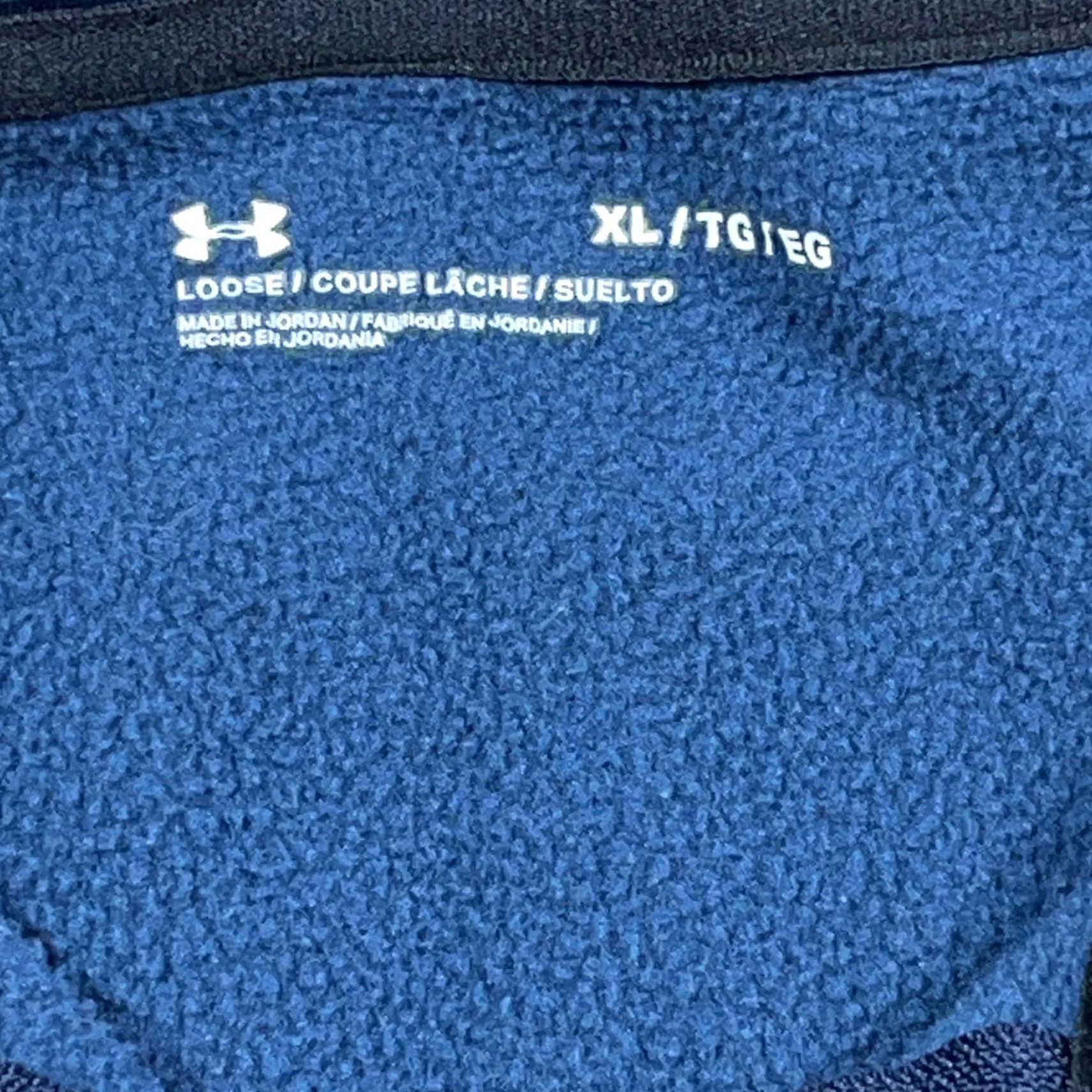 Under Armour Under Armour Sweatshirt Men XL Blue 1/4 Zip Pullover Heather Fleece Mock Neck Regular/Lightweight 4 Season Sports Outdoor Wien Mens Size US XL / EU 56 / 4 - 3 Thumbnail