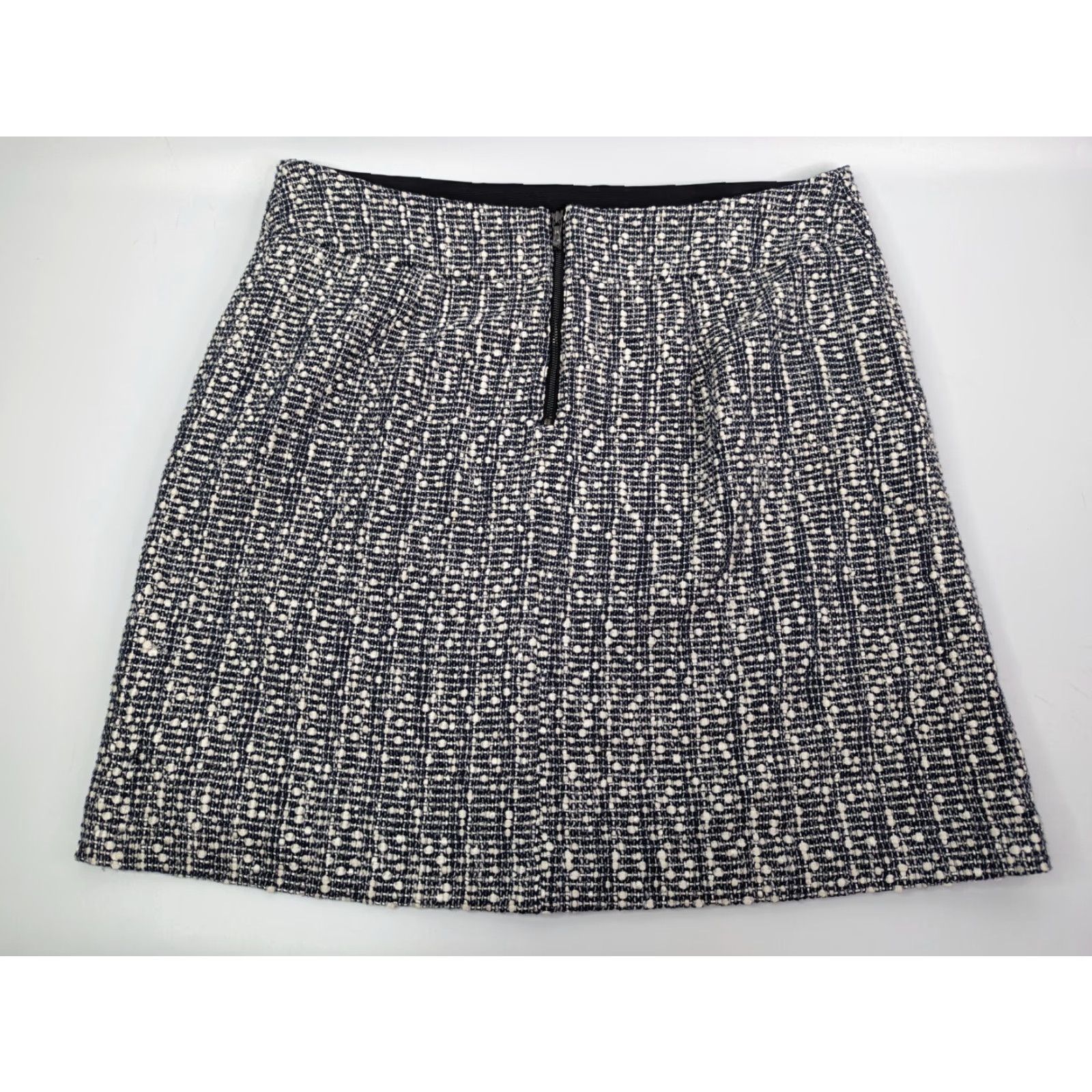 Ann Taylor Ann Taylor Skirt Womens Size 14 Knee Length Pencil Knit Black White Multicolor Workwear Pockets Reg Size 36" / US 14 / IT 50 - 3 Thumbnail