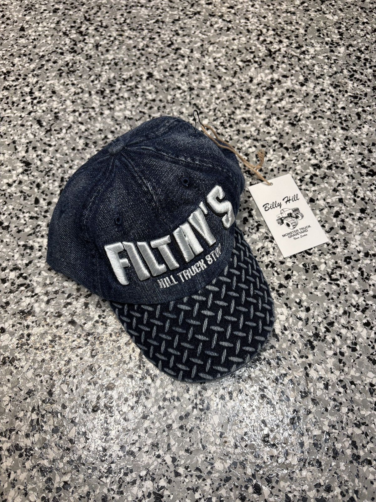 Billy Hill Billy Hill X F1lthy “Filthy Hill” Diamond Plated Denim Hat Size ONE SIZE - 5 Thumbnail