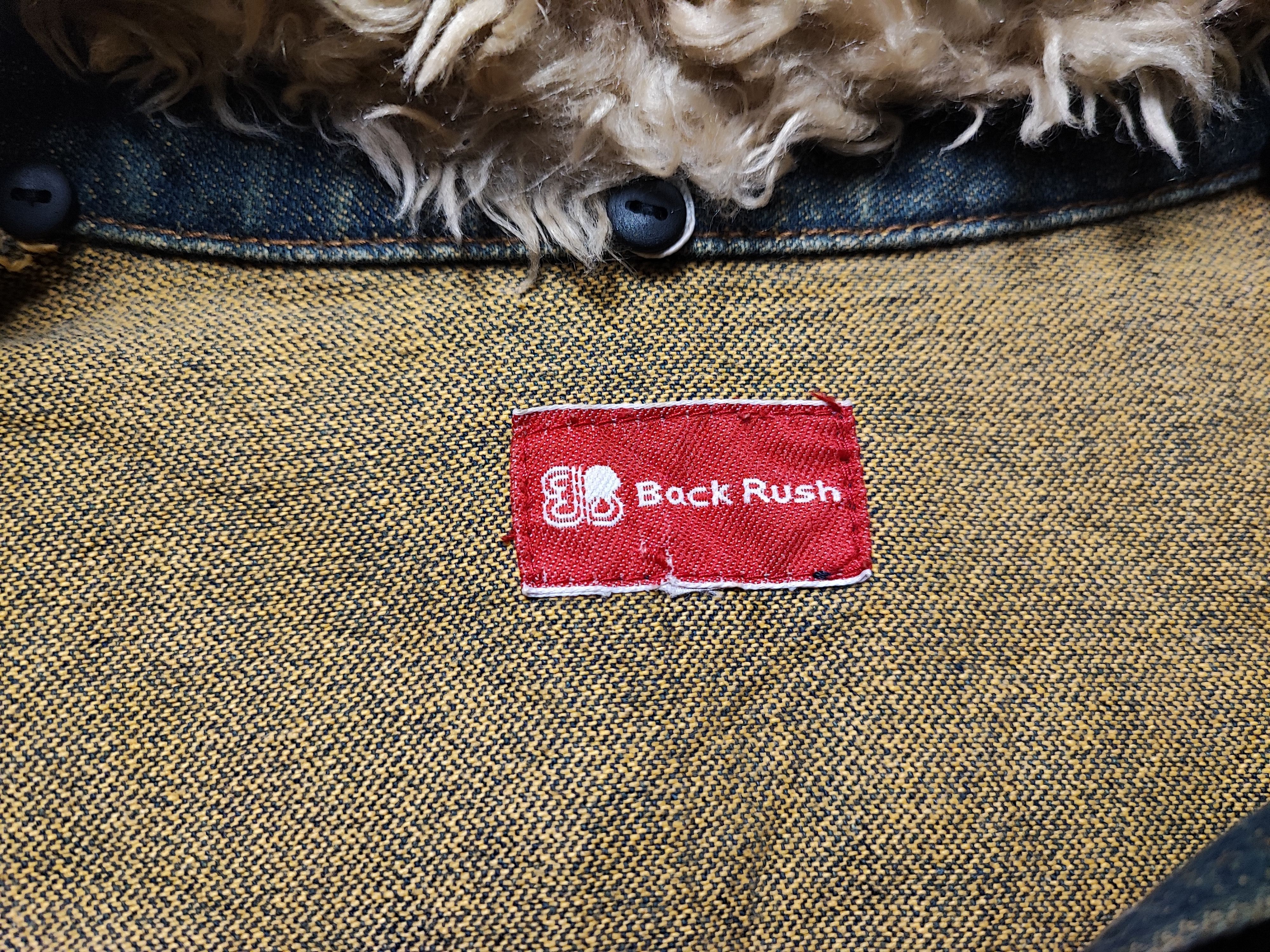 Number (N)ine Fur Denim Jacket by Back Rush Japan Edition Size US S / EU 44-46 / 1 - 14 Thumbnail