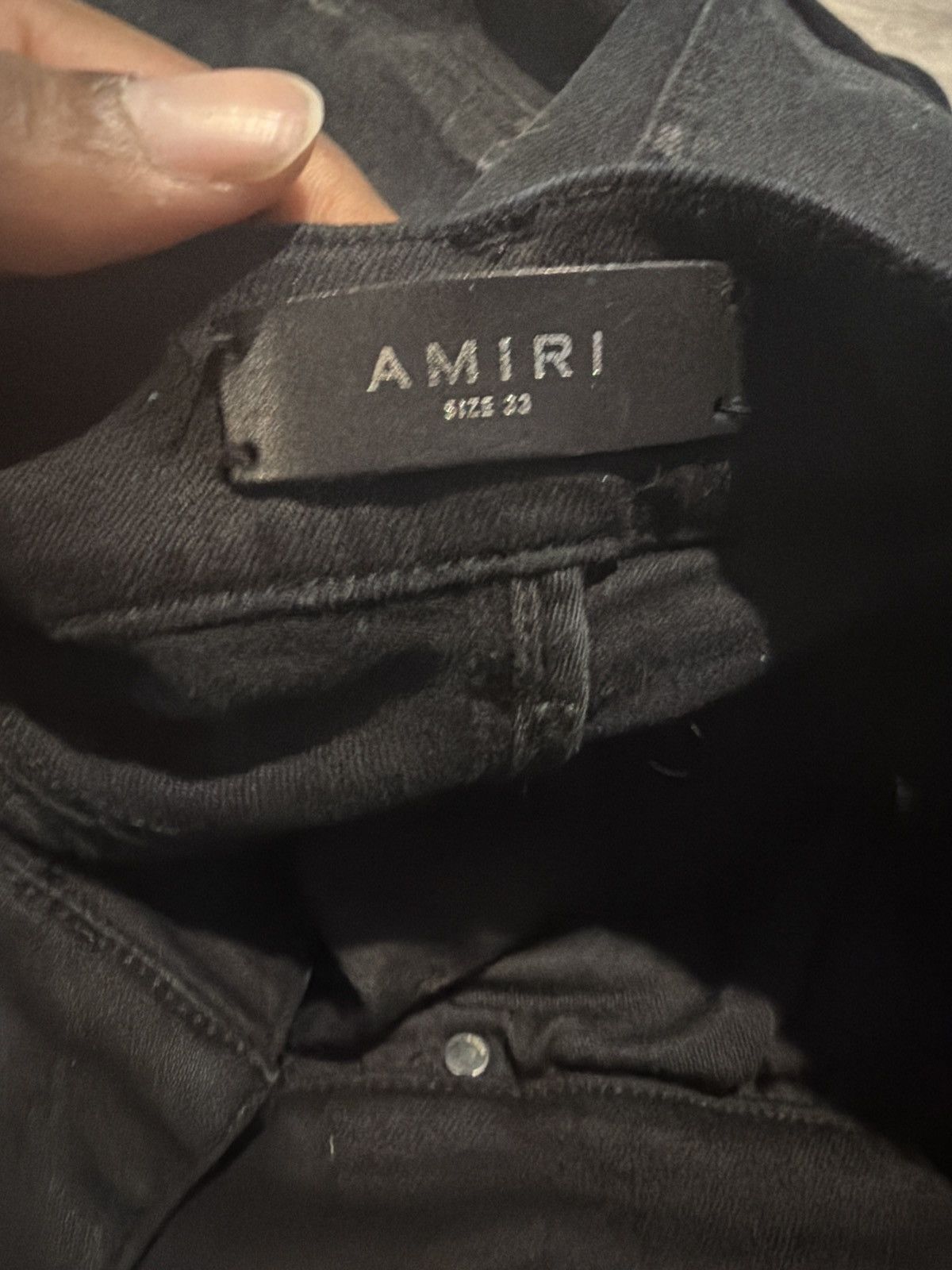 Amiri AMIRI MX2 Brown Bandana Jeans in Antique Black, size 33 Size US 33 - 10 Thumbnail